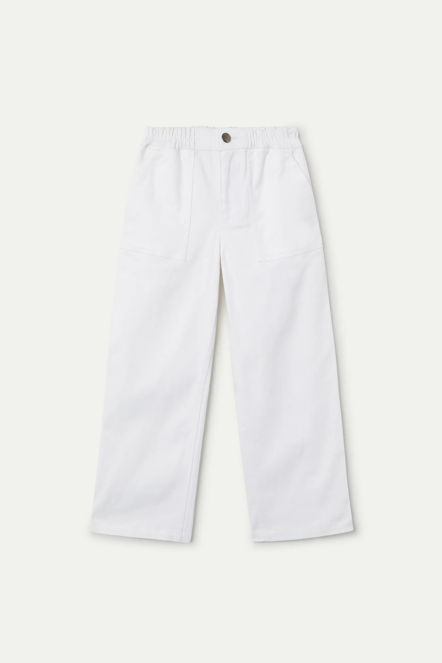 Jeans de niña denim blanco