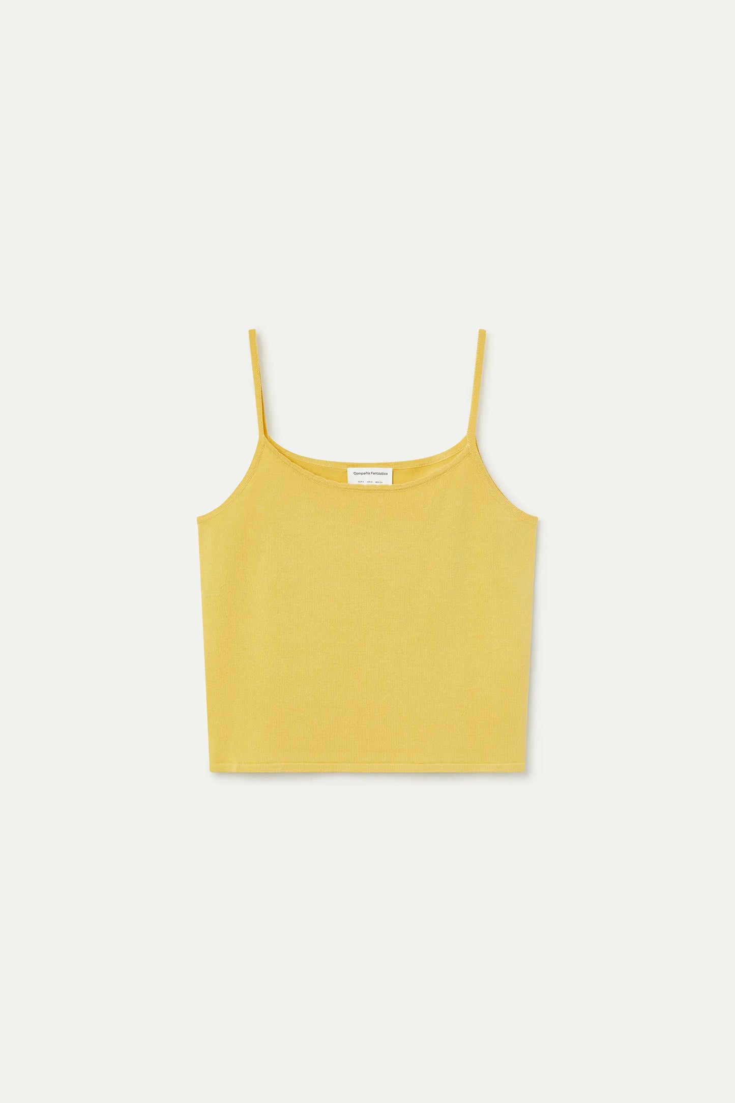 Top básico de tirantes amarillo