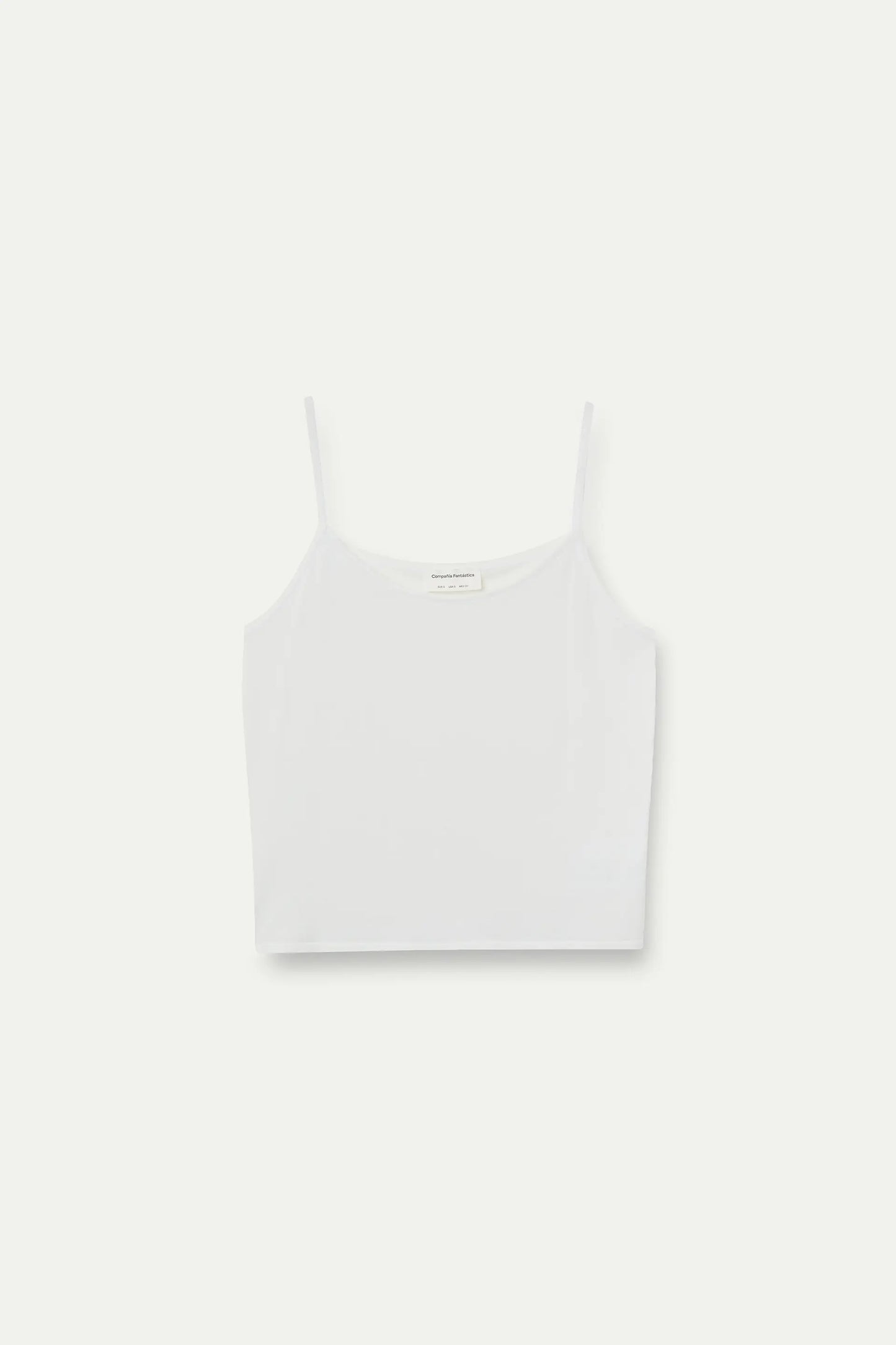 Top básico de tirantes blanco