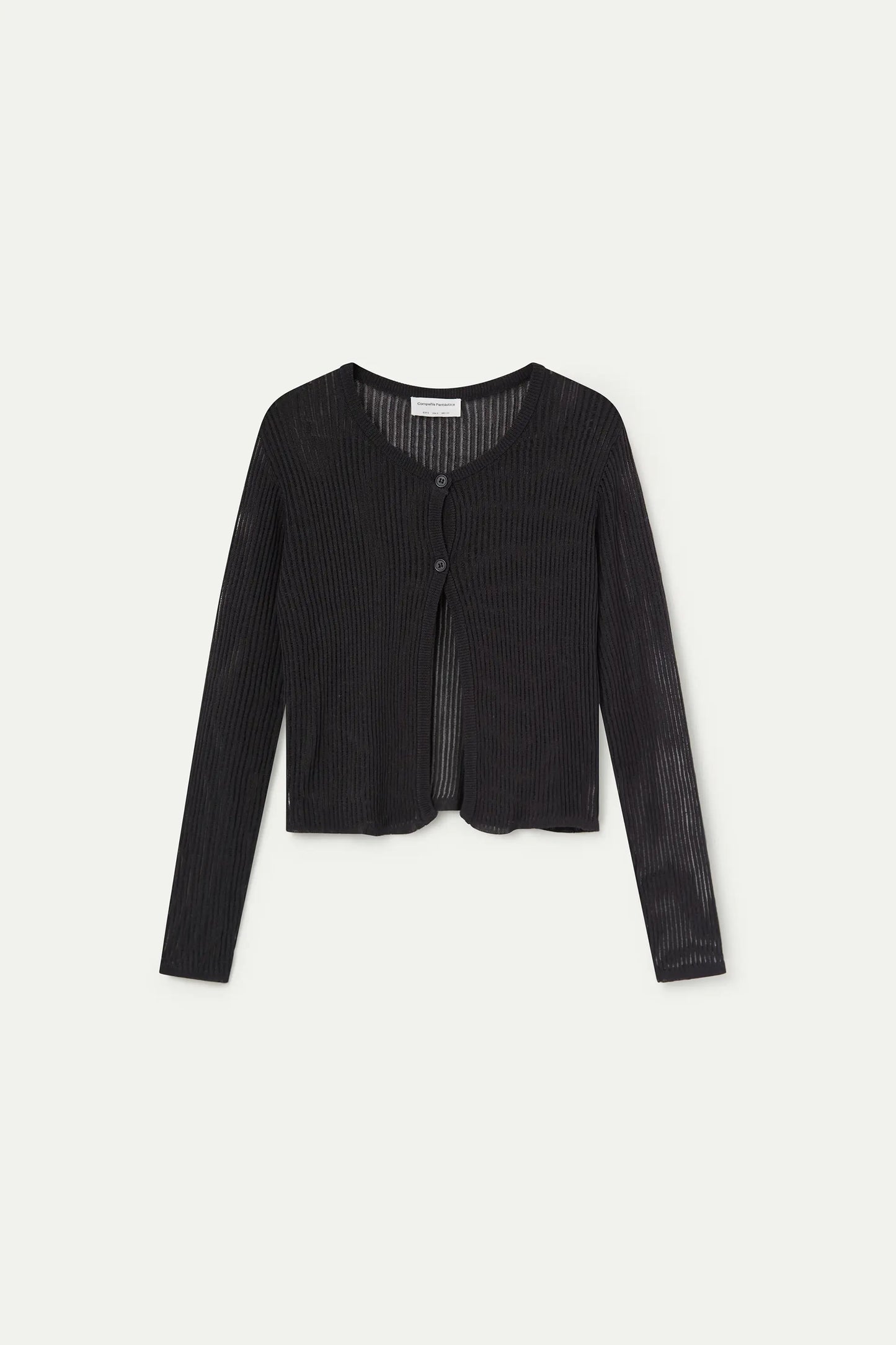 Cardigan nero in maglia