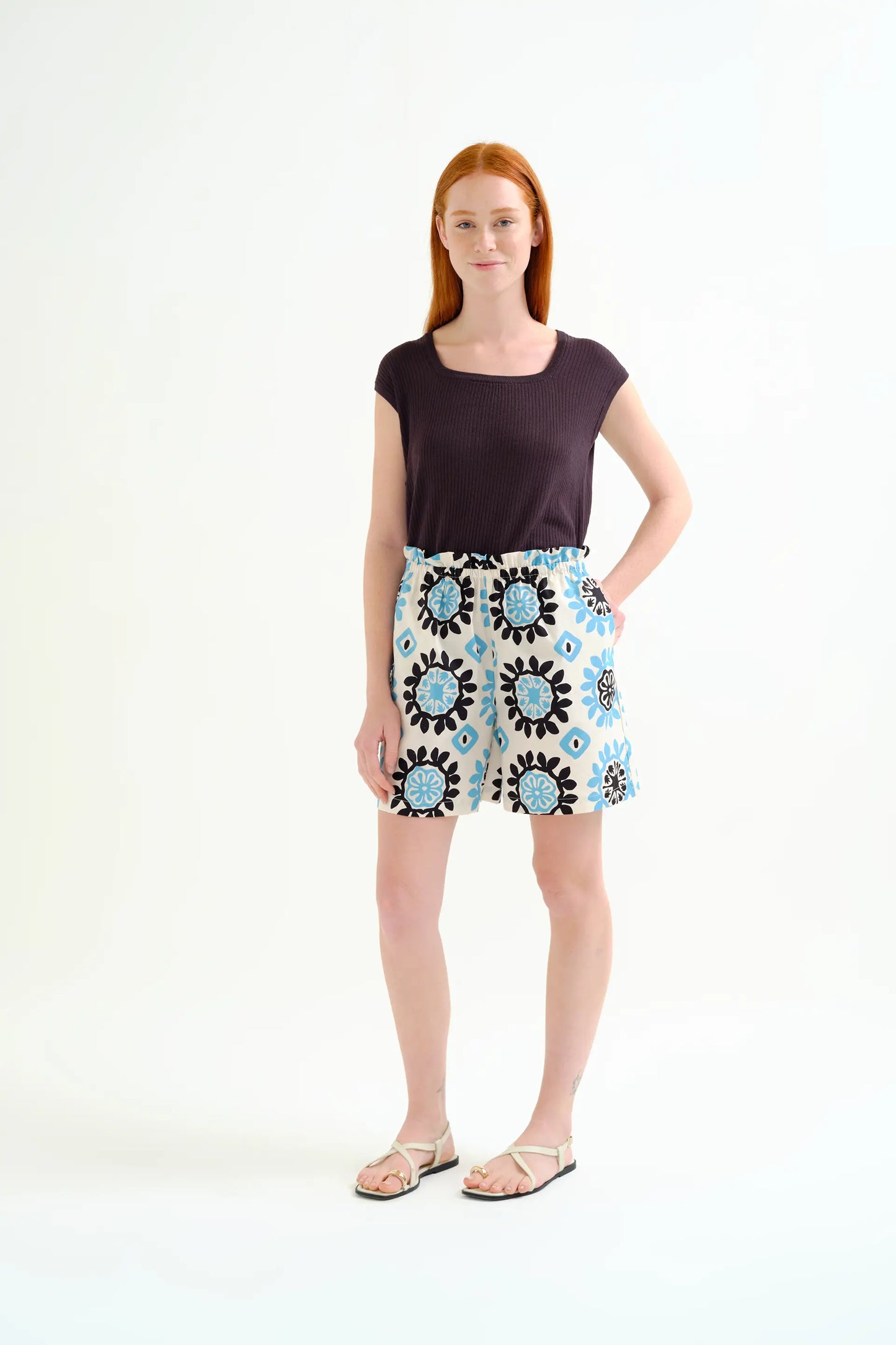 Shorts con estampado Waterfall