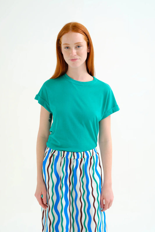 Camiseta básica verde