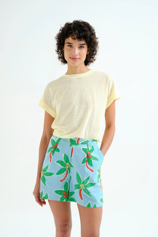 Camiseta básica amarillo