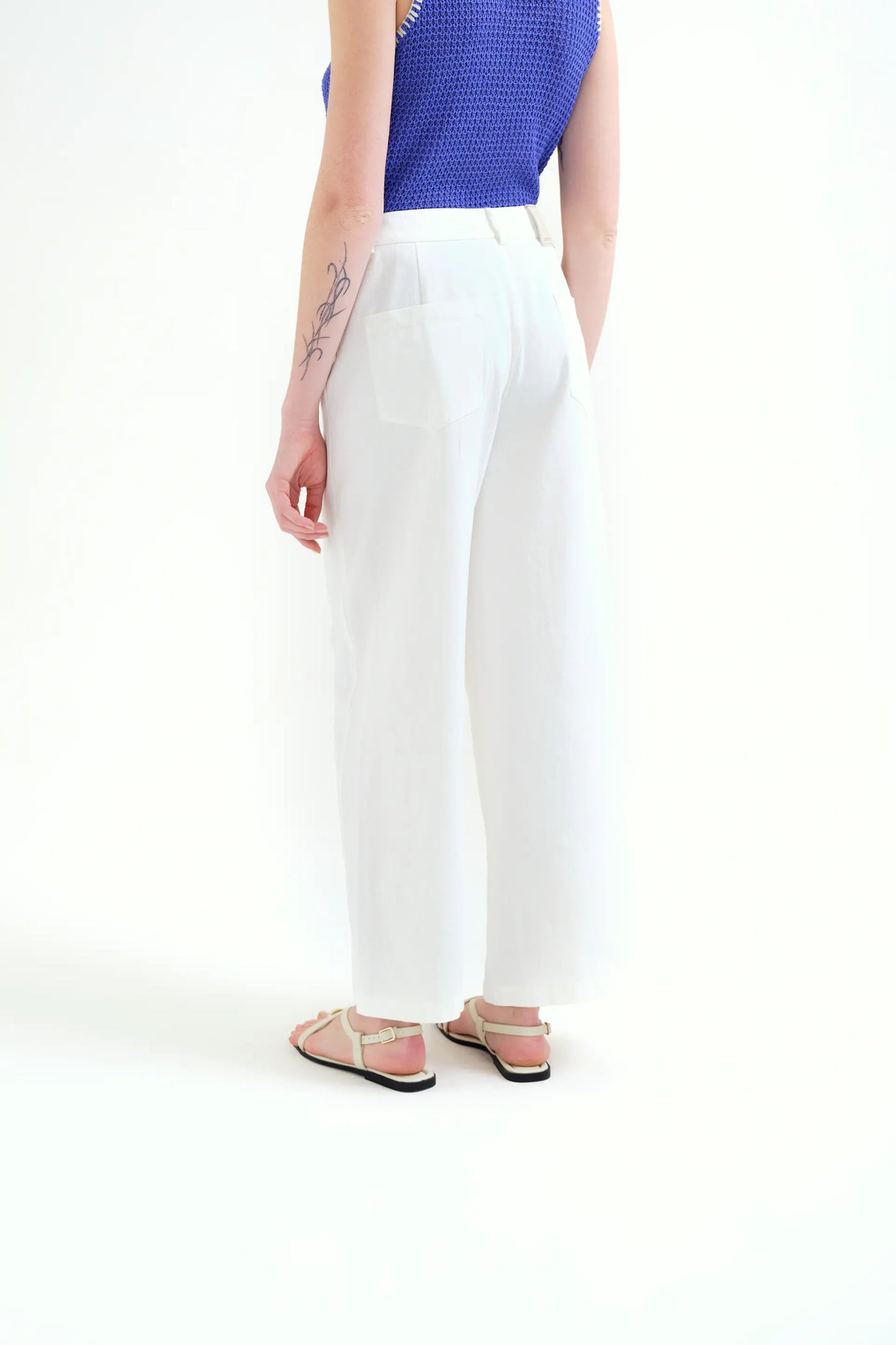 Pantalón blanco 100% algodón