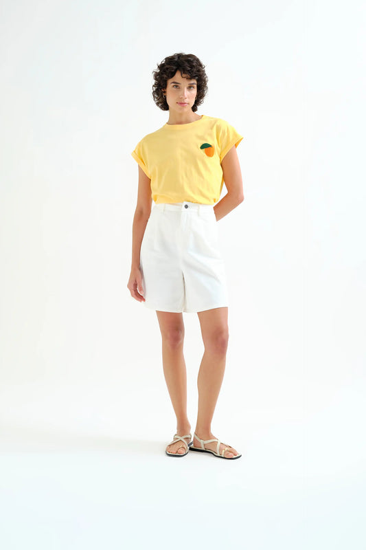 Shorts blanco 100% algodón