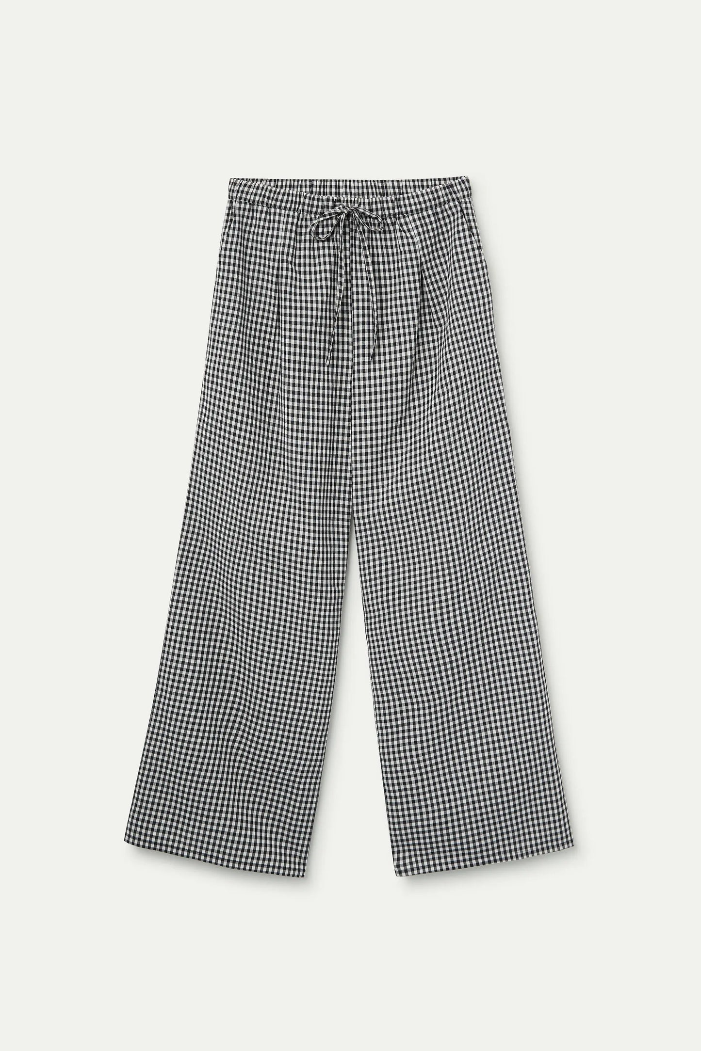 Pantaloni a quadri neri