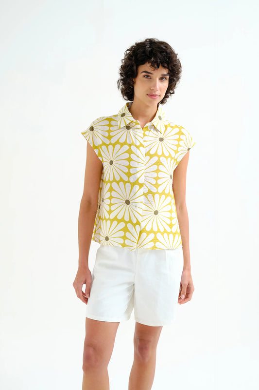 Camisa con estampado Olive Flower