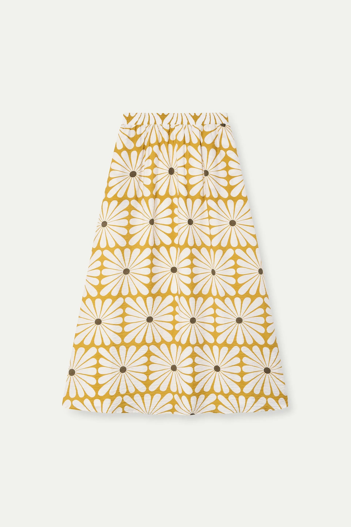 Falda larga con estampado Olive Flower