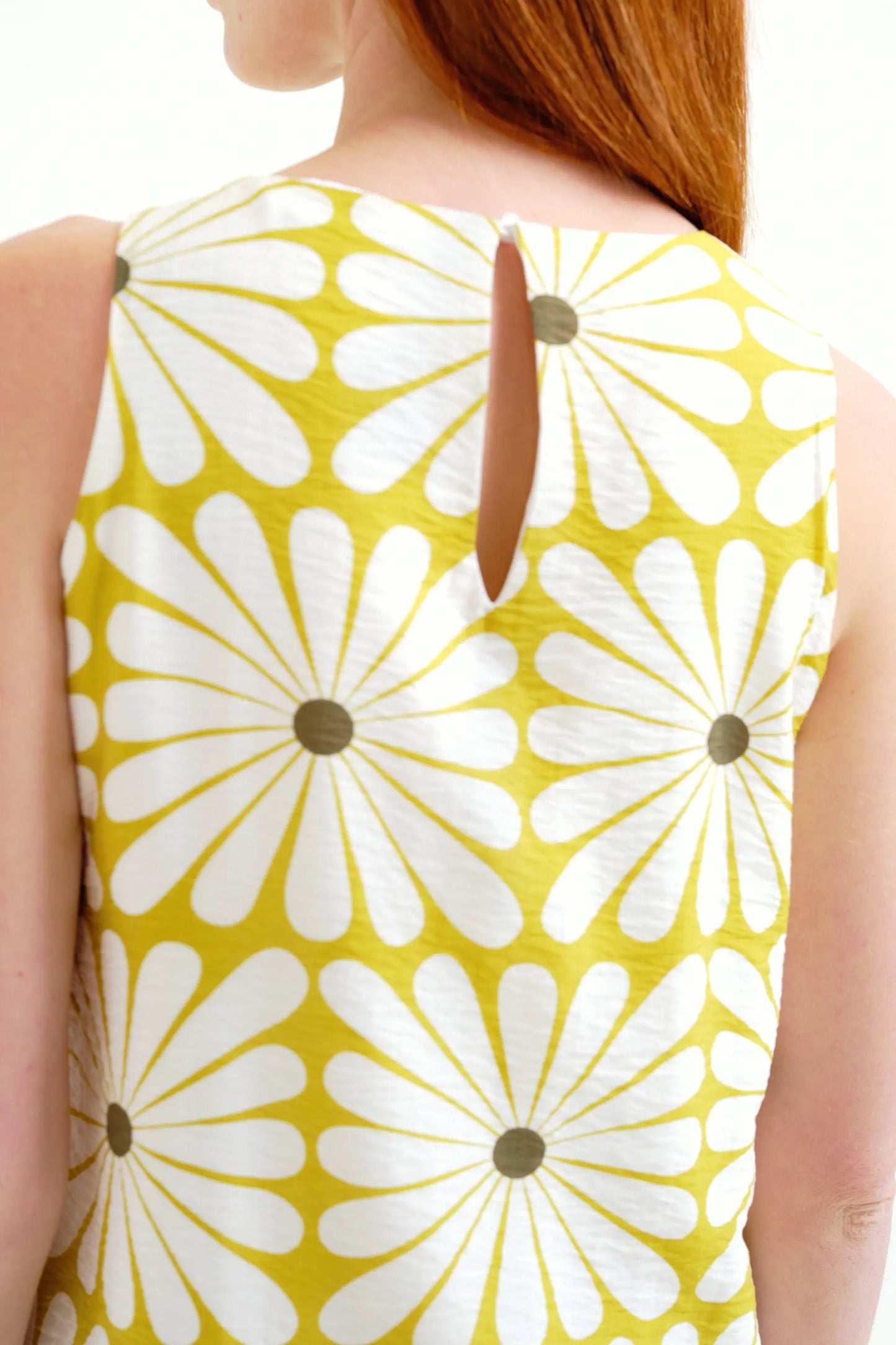 Long dress with Olive Flower print