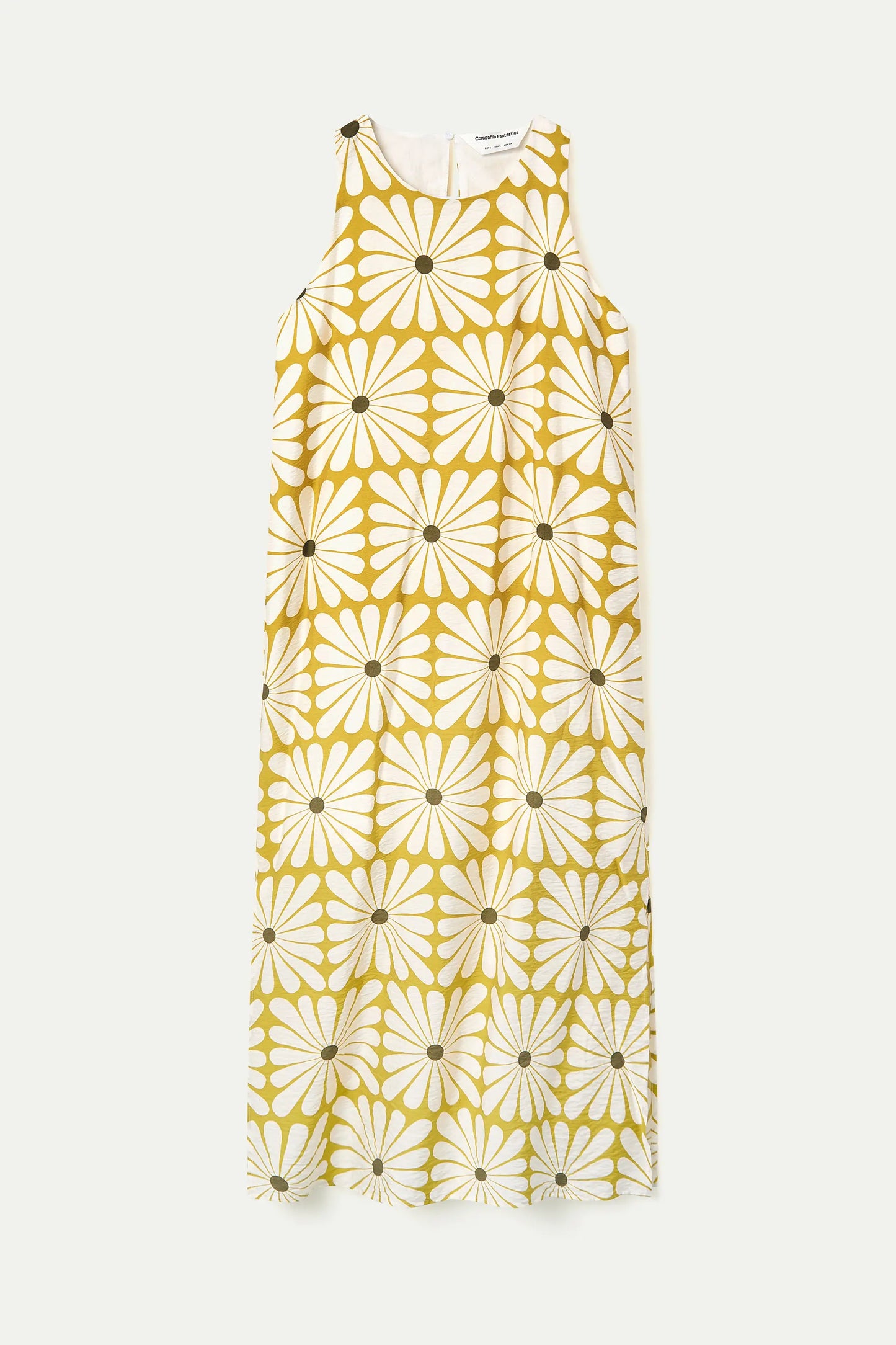 Long dress with Olive Flower print
