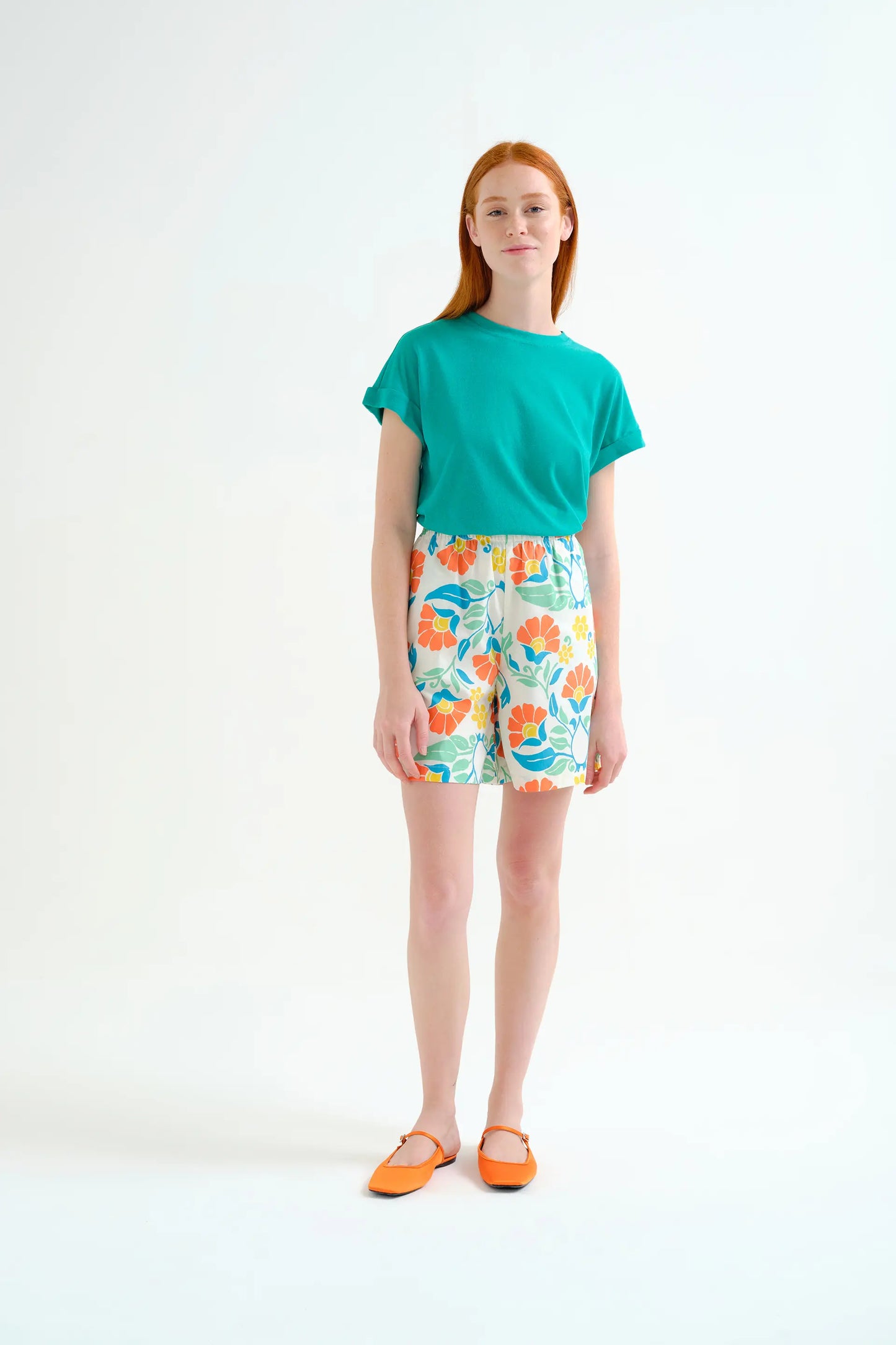 Pantaloncini 100% cotone con stampa Big Royal