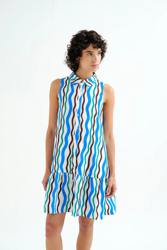 Vestido corto con estampado Sea & Mountain