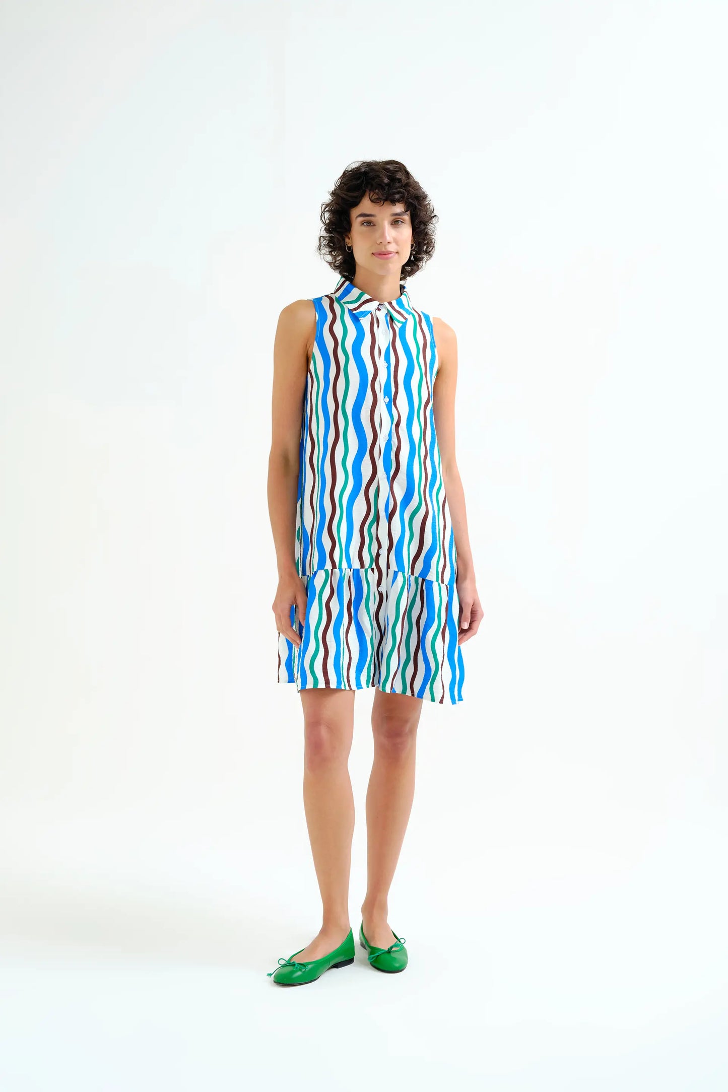 Vestido corto con estampado Sea & Mountain
