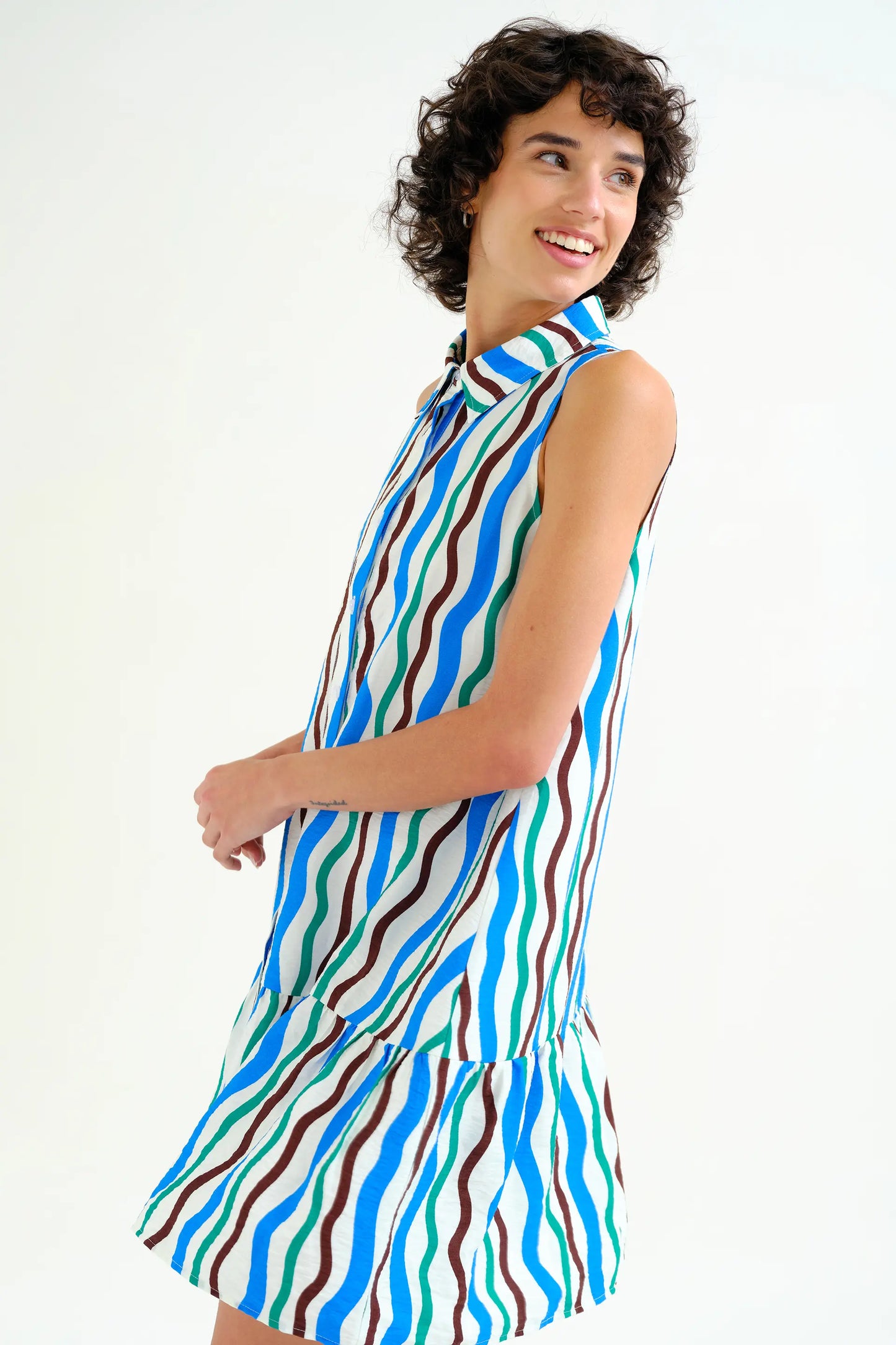 Vestido corto con estampado Sea & Mountain