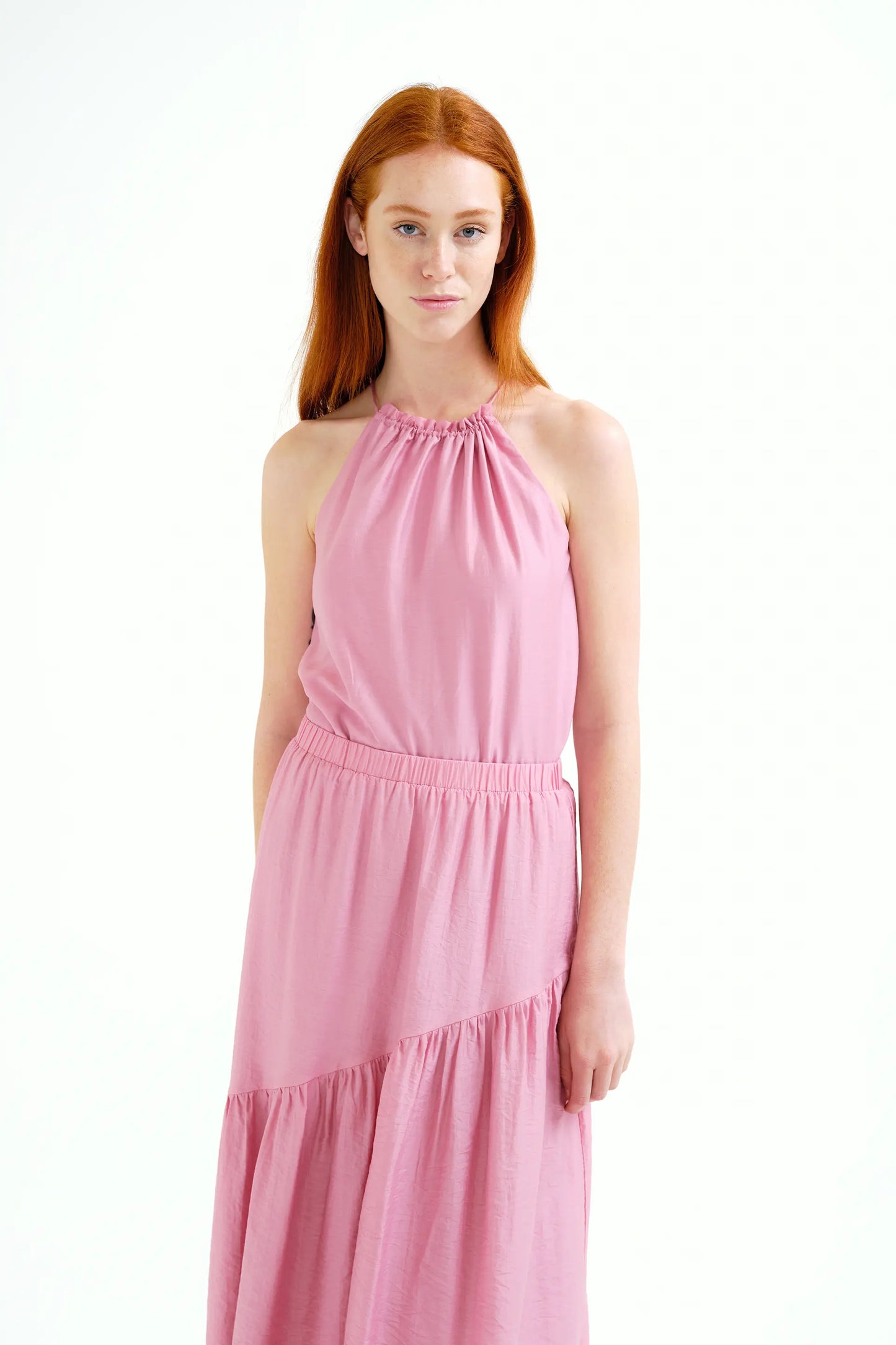 Top halter rosa