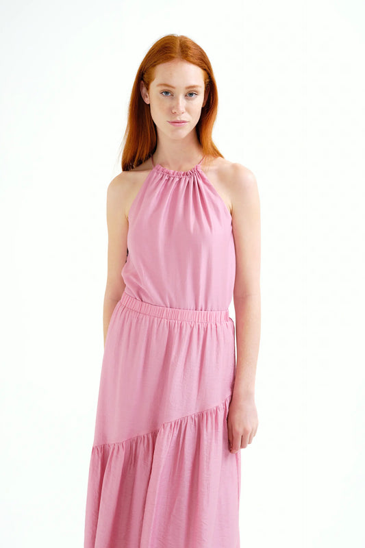Top halter rosa