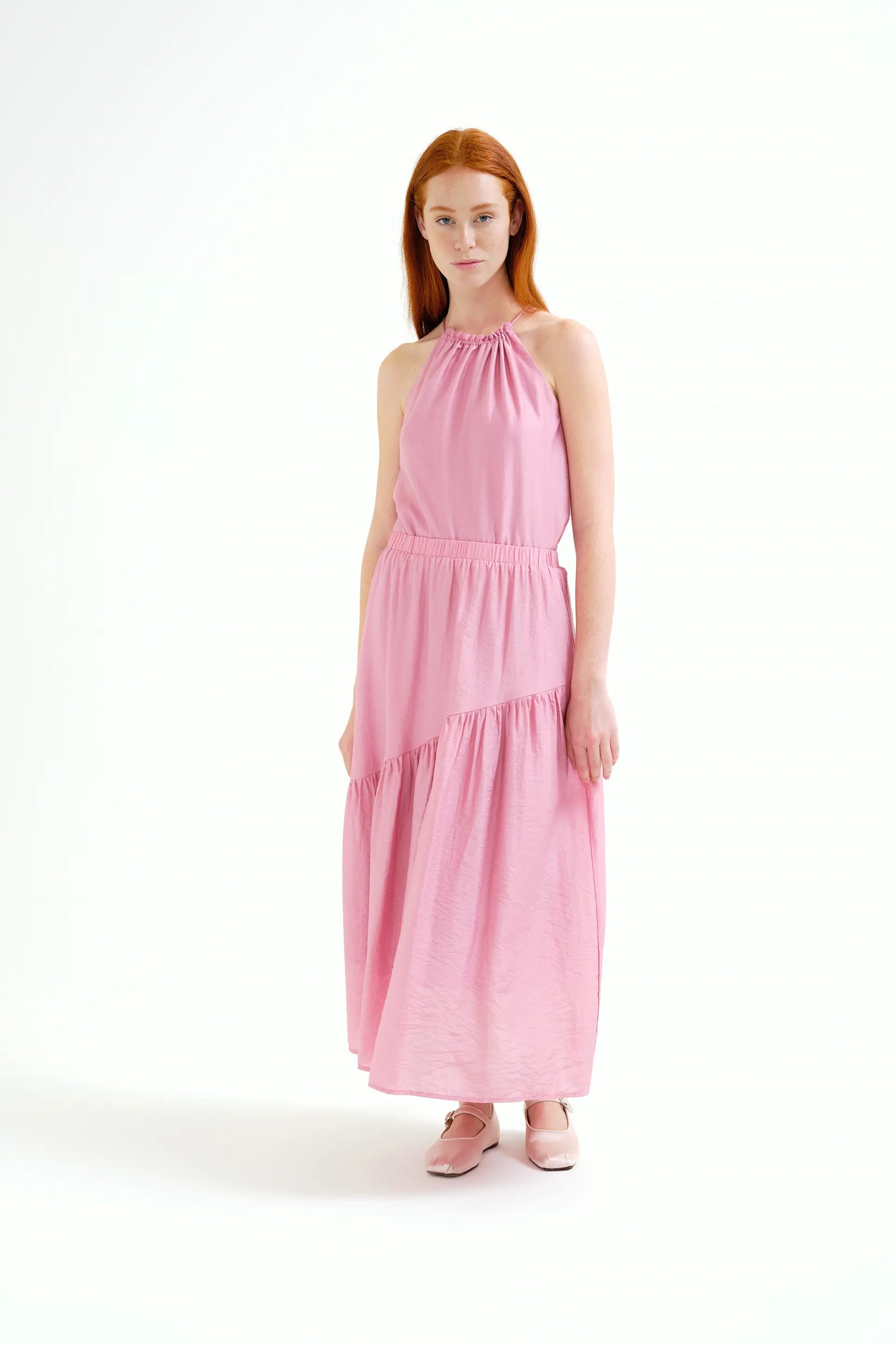 Top halter rosa