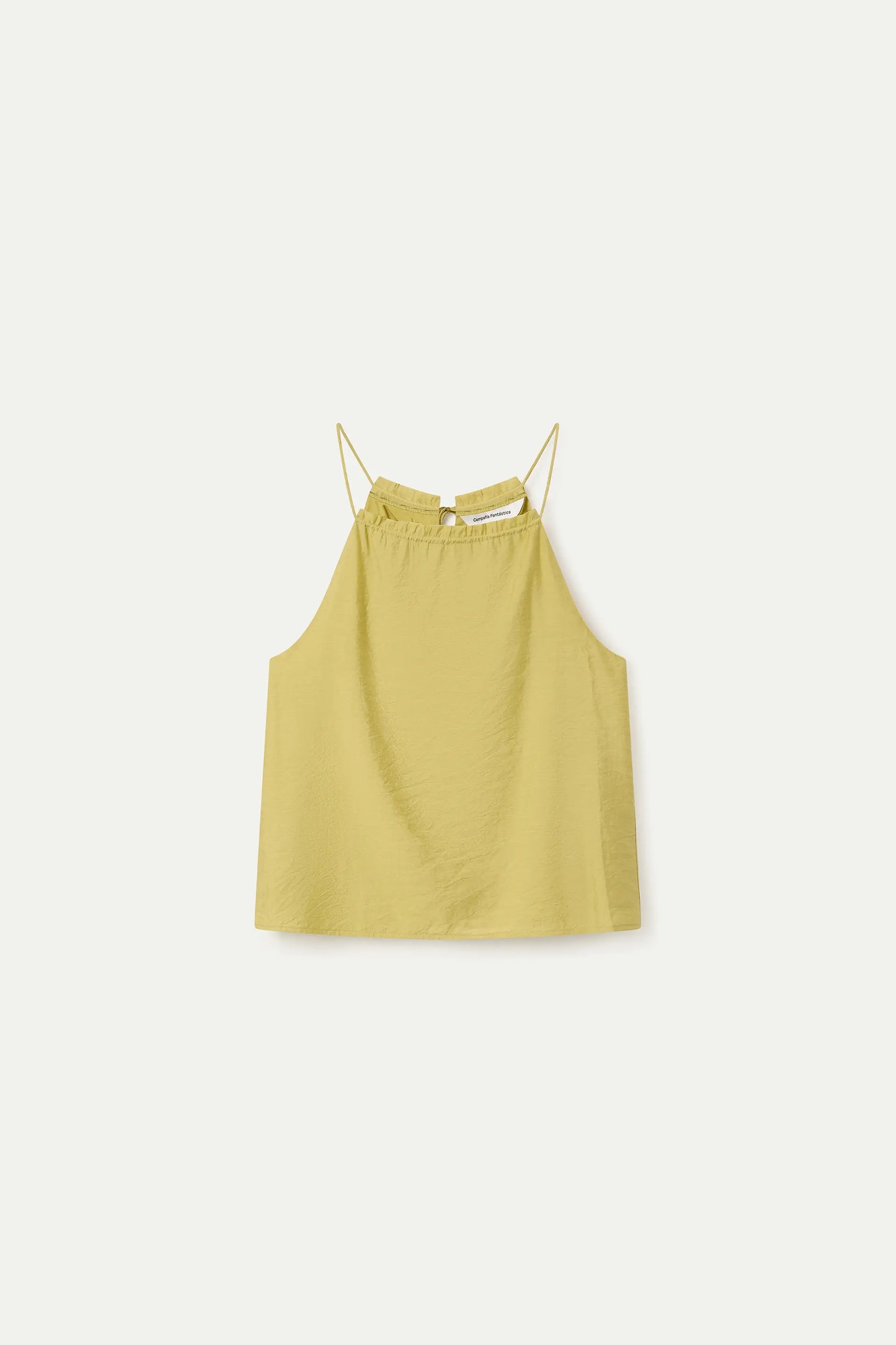 Top halter verde