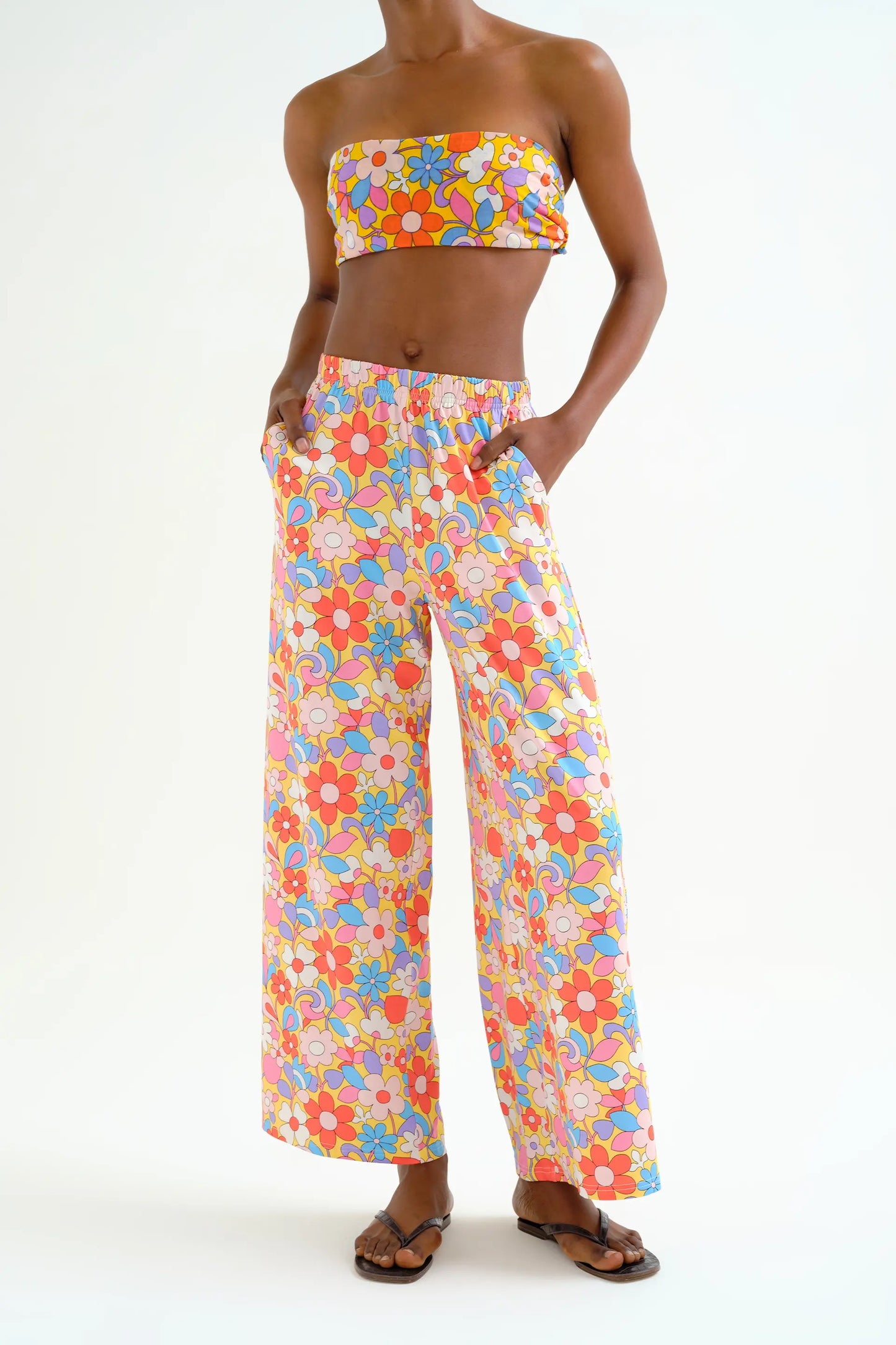 Pantaloni con stampa Bloom