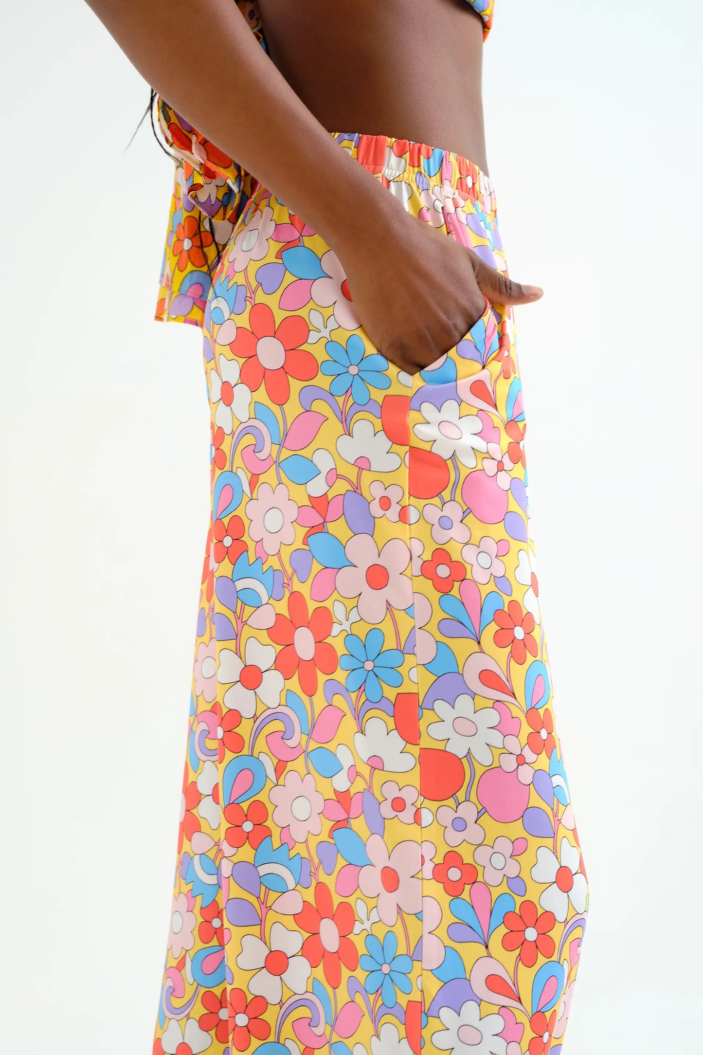 Pantaloni con stampa Bloom