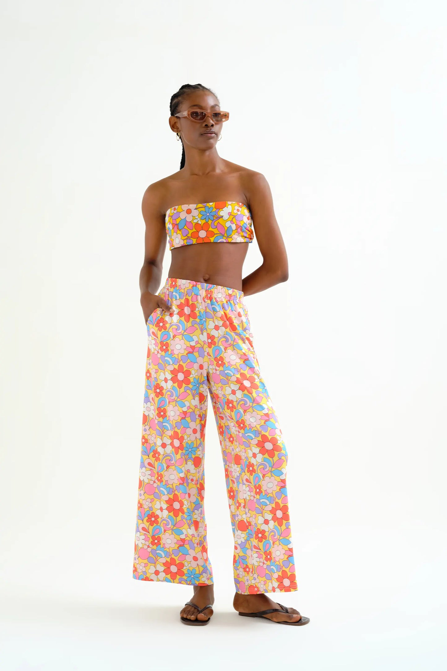 Pantaloni con stampa Bloom