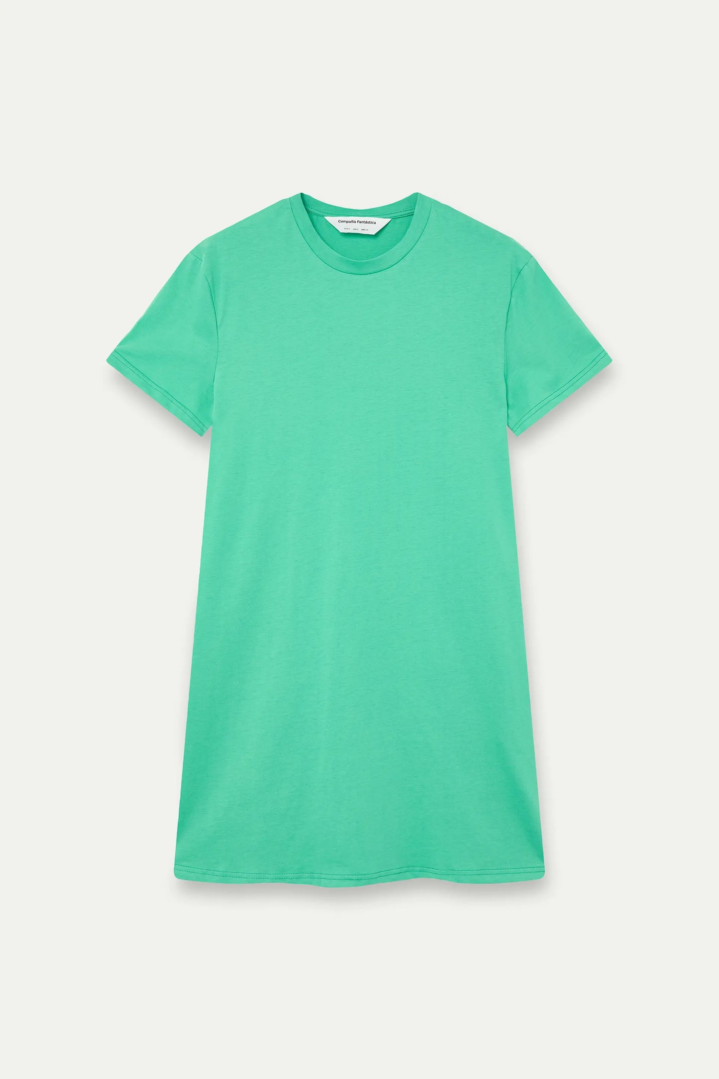 Vestido corto 100% algodón verde