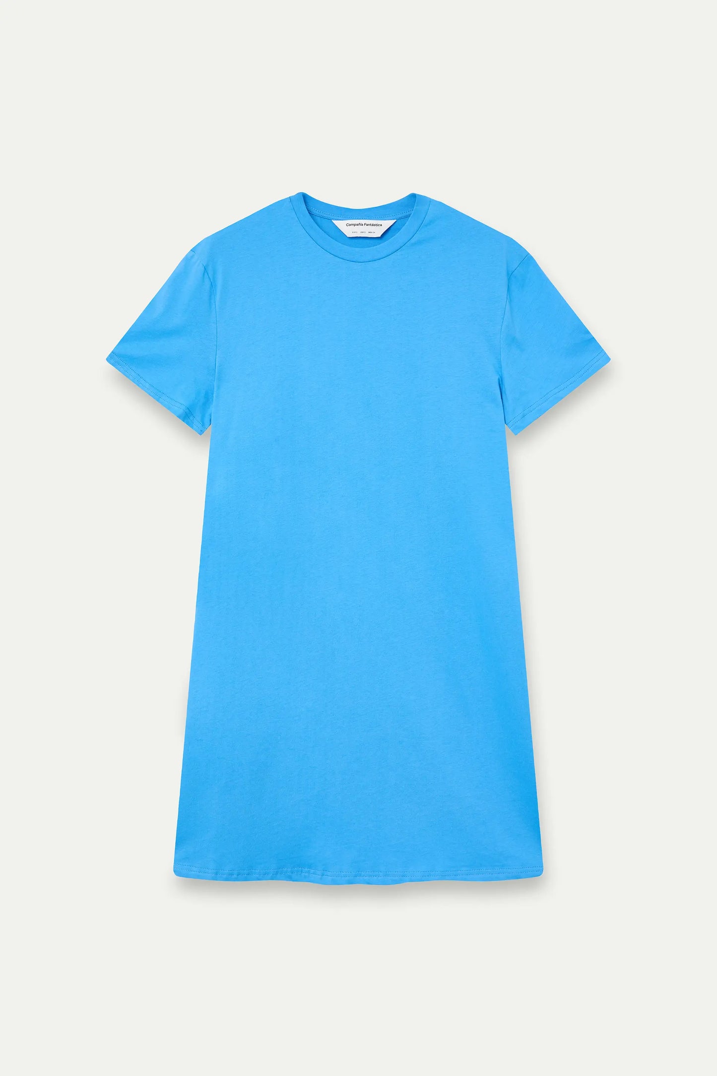 Vestido corto 100% algodón azul