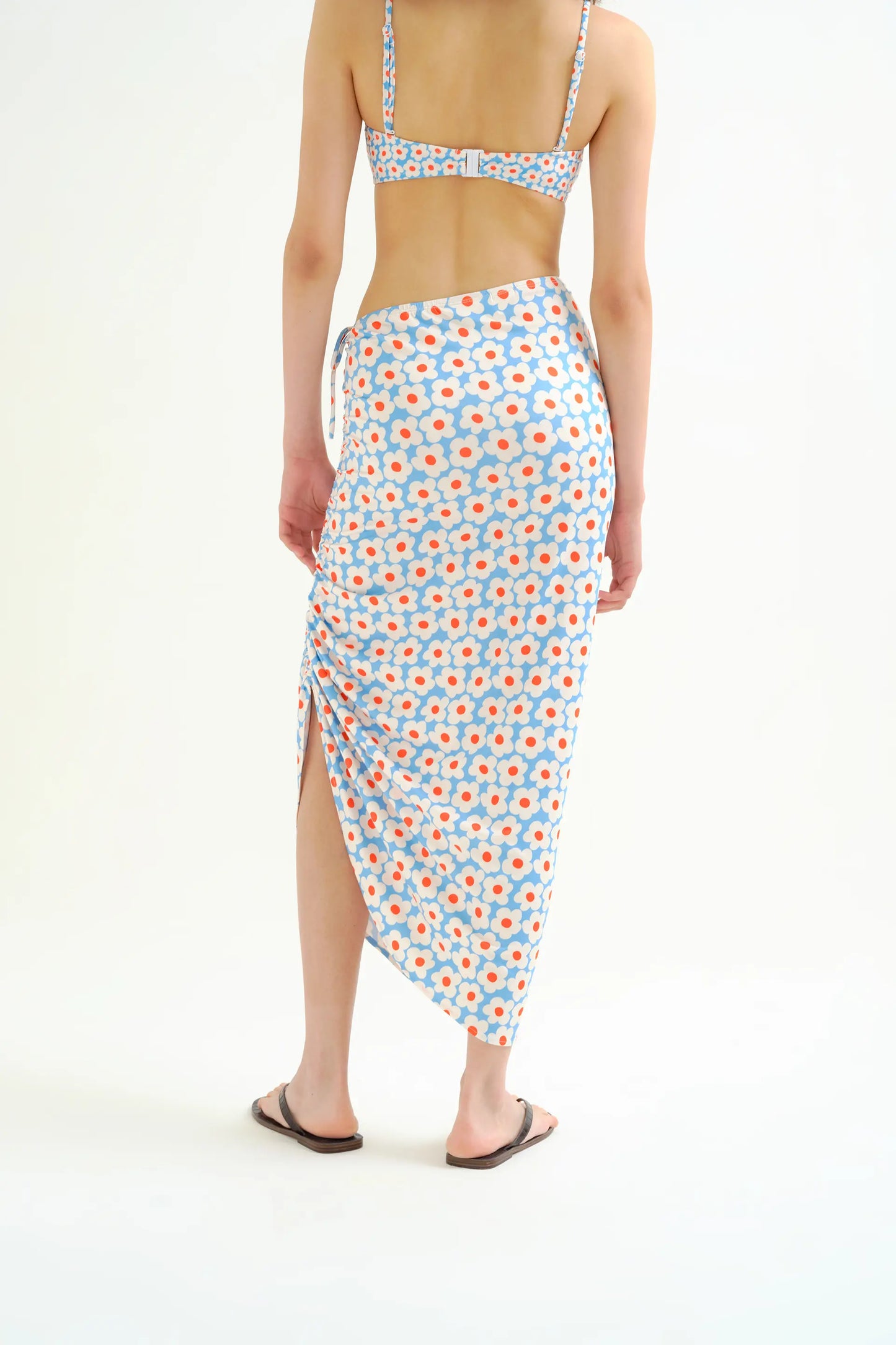 Falda midi con estampado Popcorn