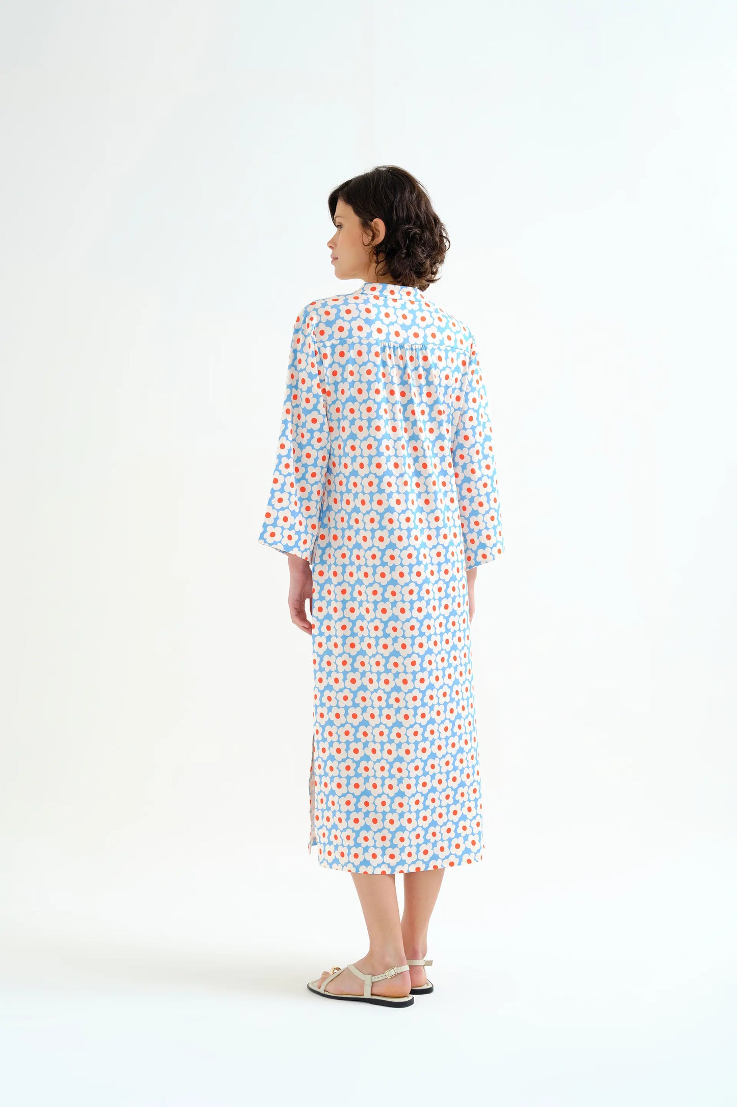 Kaftan largo con estampado Popcorn