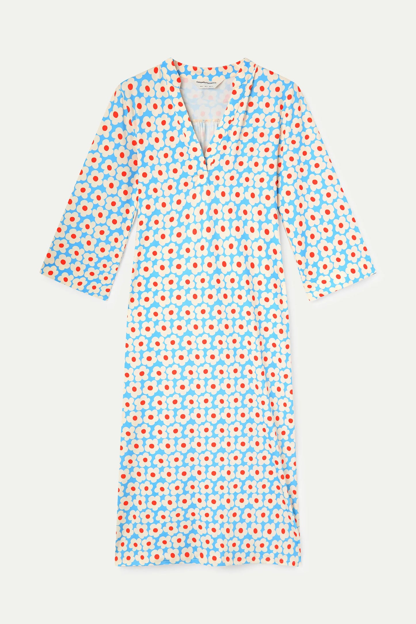 Kaftan largo con estampado Popcorn