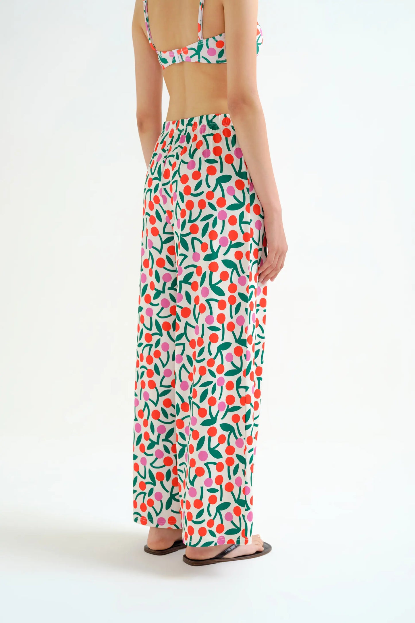 Pantalón con estampado Guinda