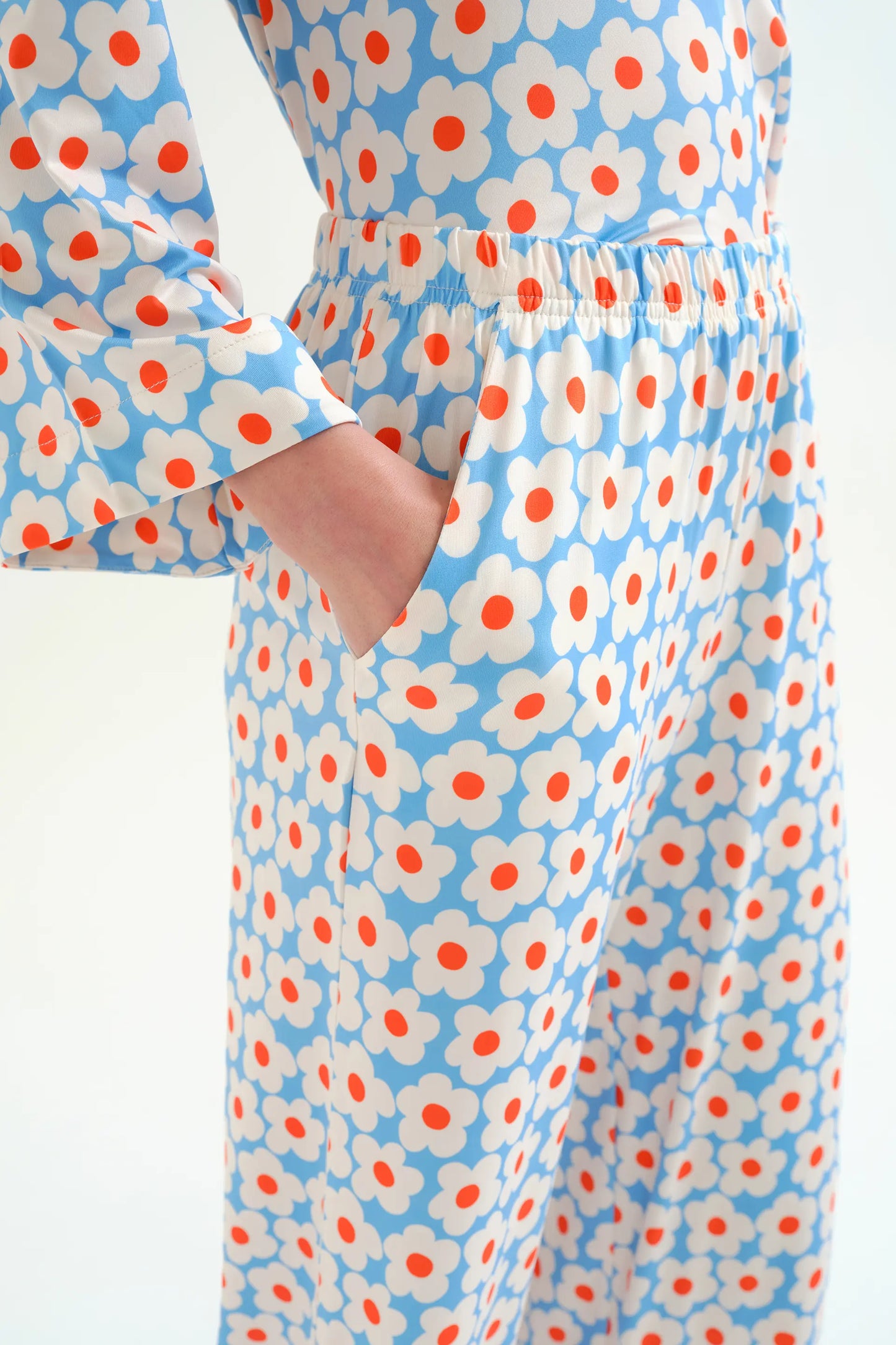 Pantaloni con stampa popcorn