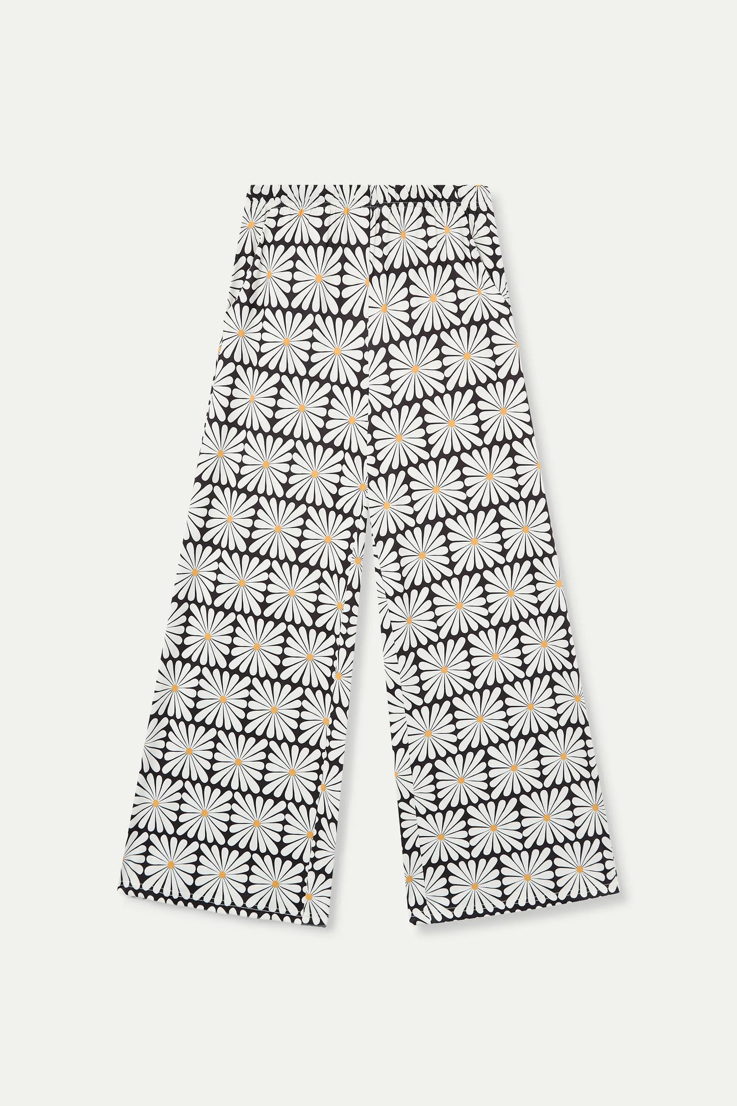 Pantaloni con stampa Olive Flower, Nero