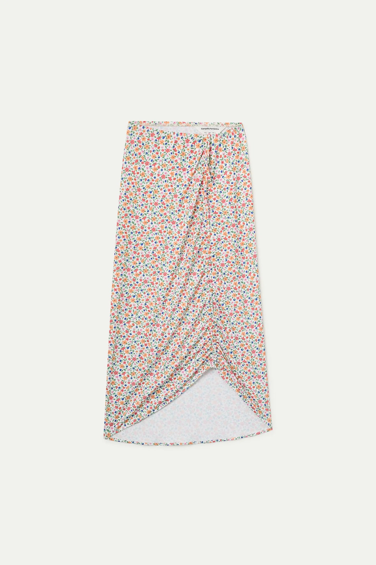 Lily Small Print Midi Skirt