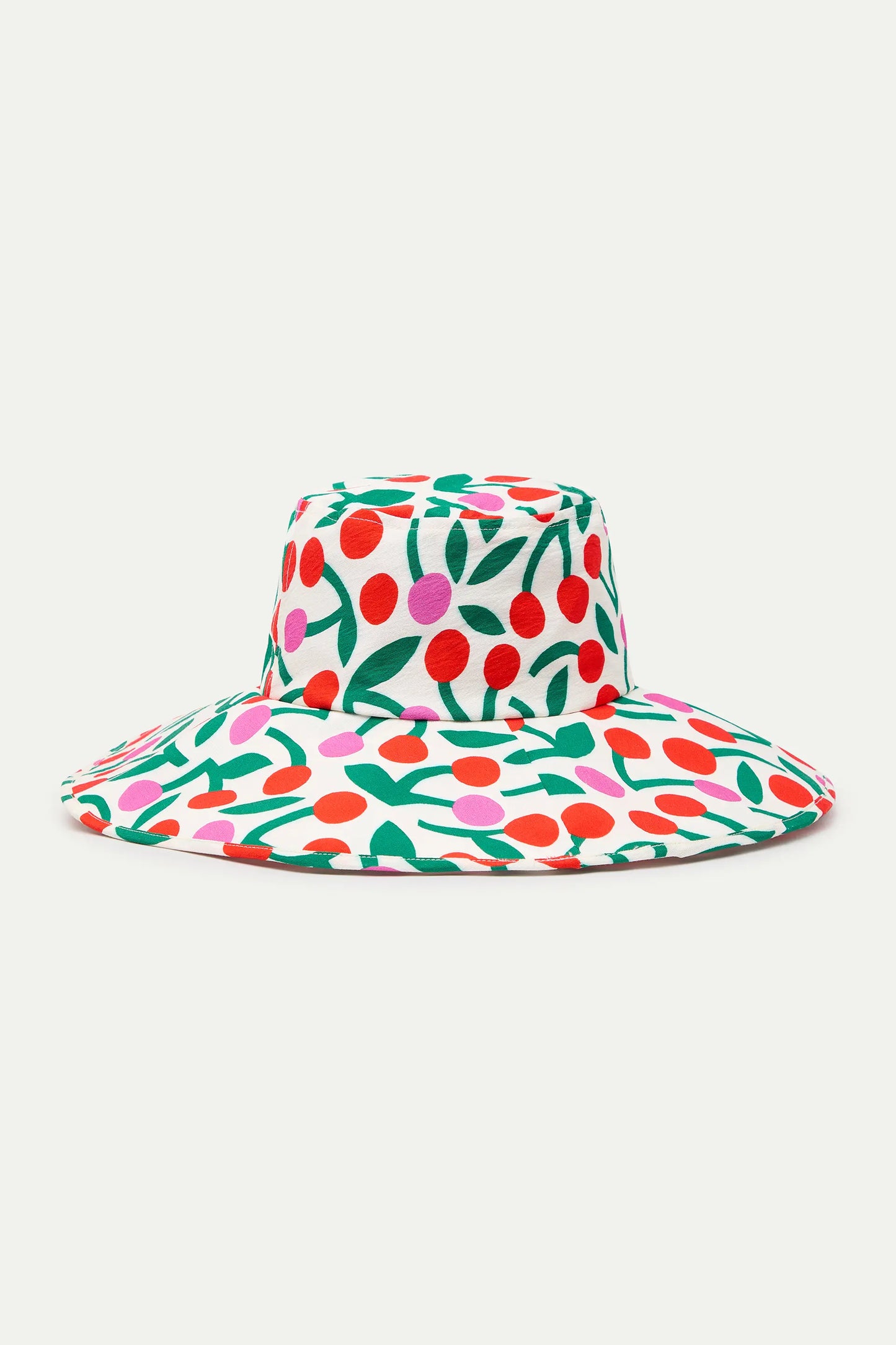 Sombrero con estampado Guinda