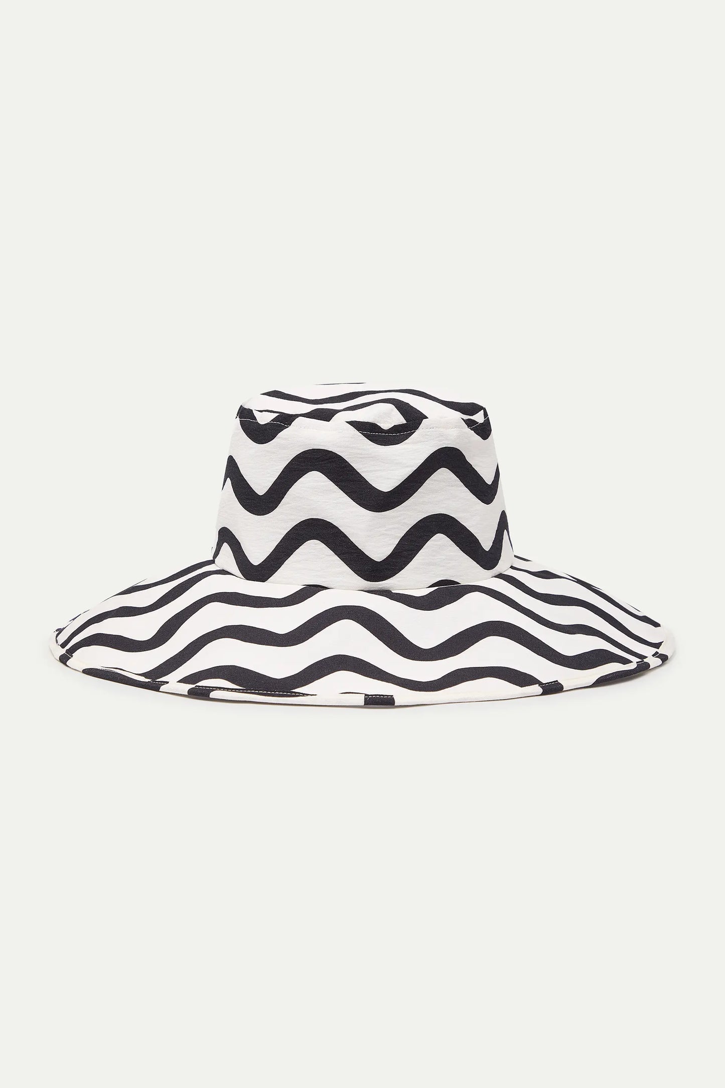 Cappello con stampa Wave Black &amp; White