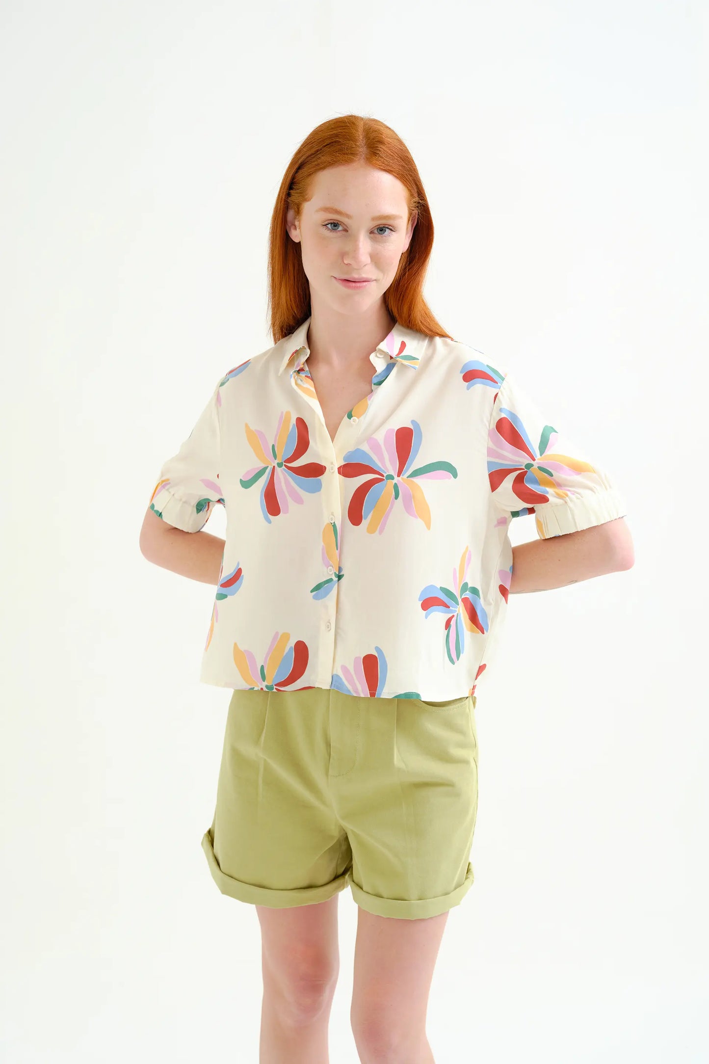 Camisa con estampado Monarda