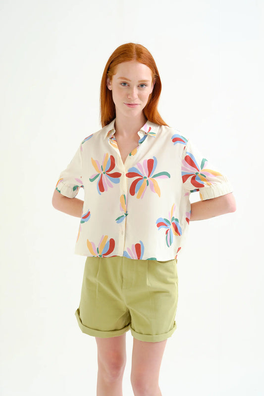 Camisa con estampado Monarda