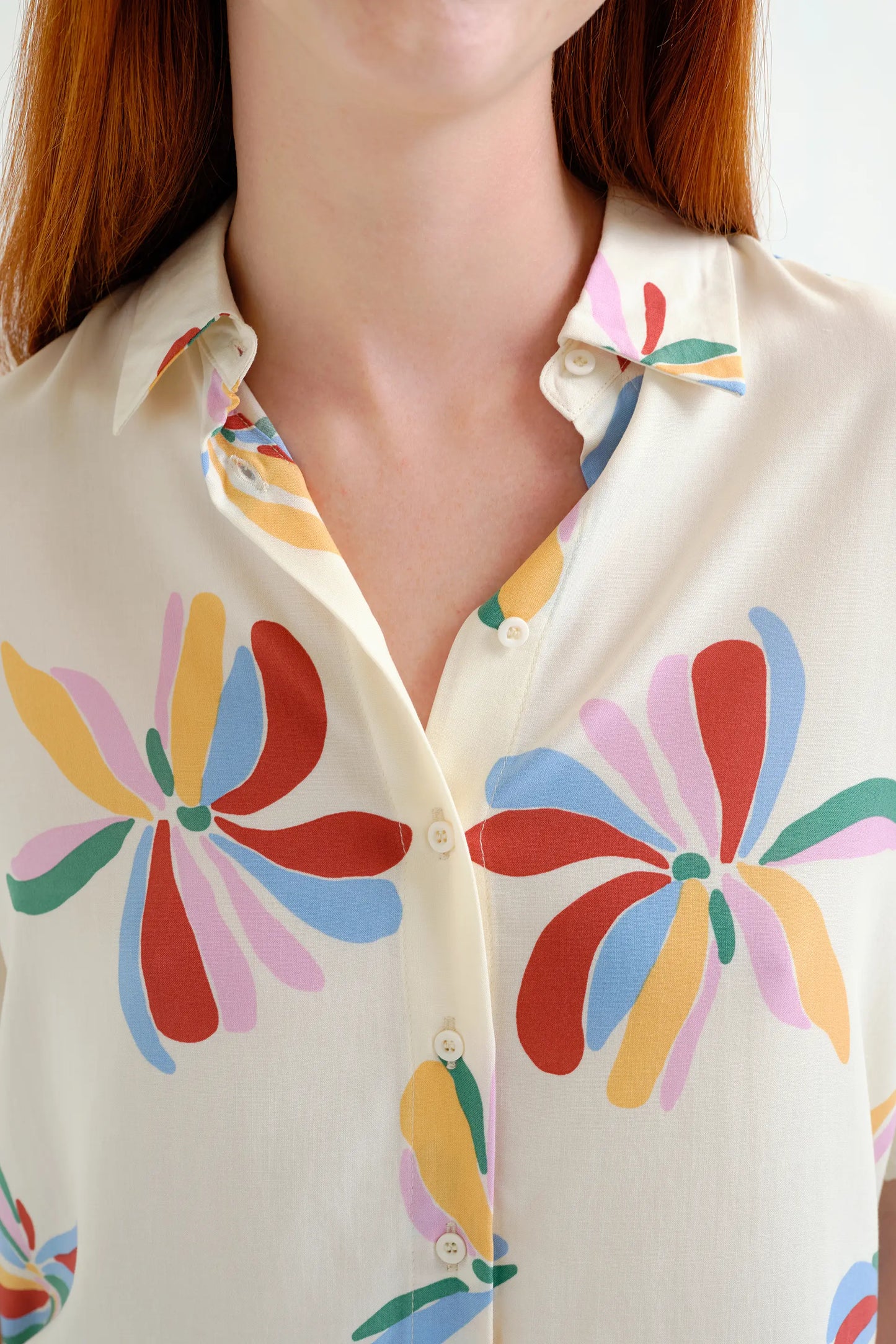 Camisa con estampado Monarda