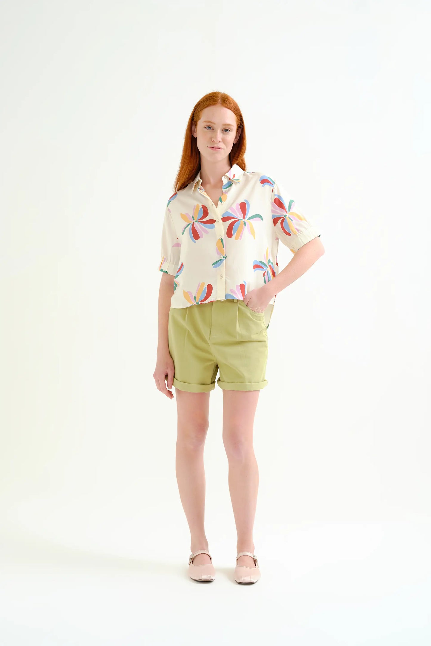 Camisa con estampado Monarda