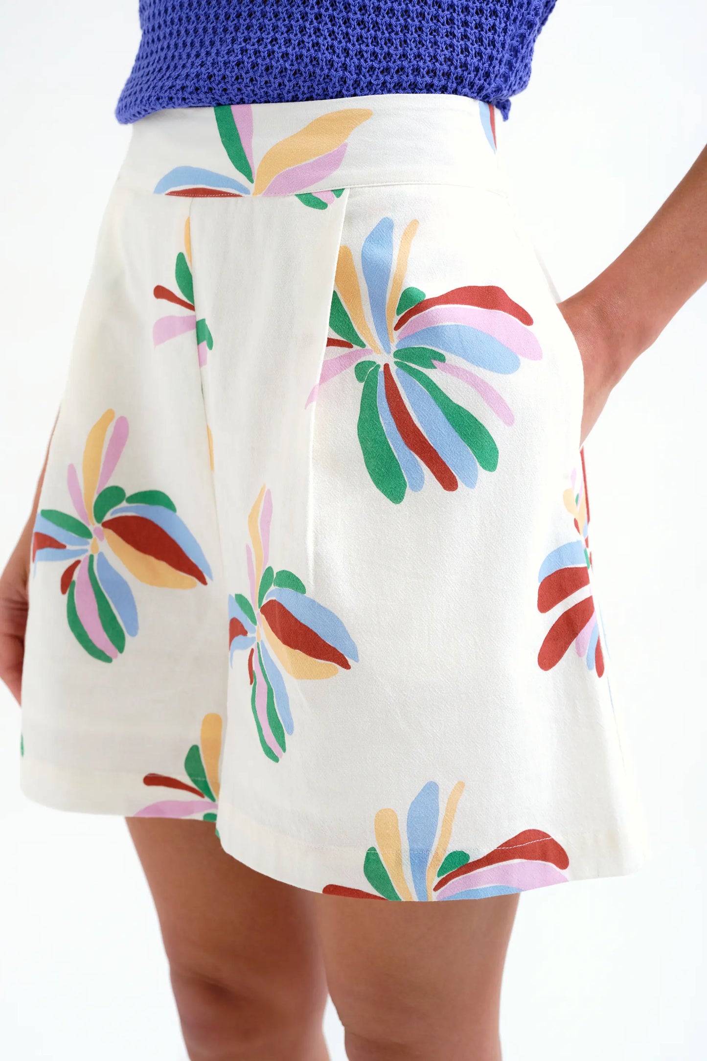 Shorts con estampado Monarda