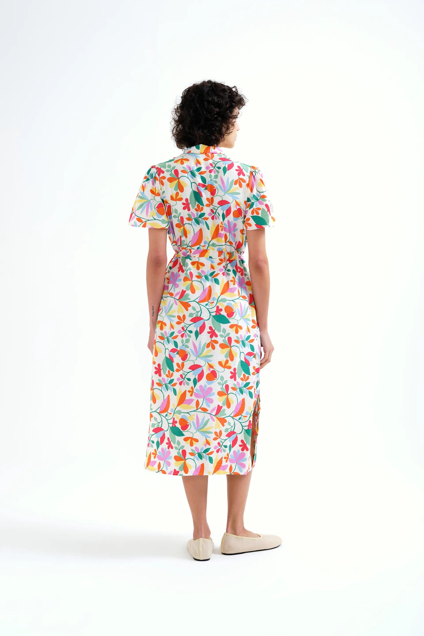 Vestido midi con estampado Lotto