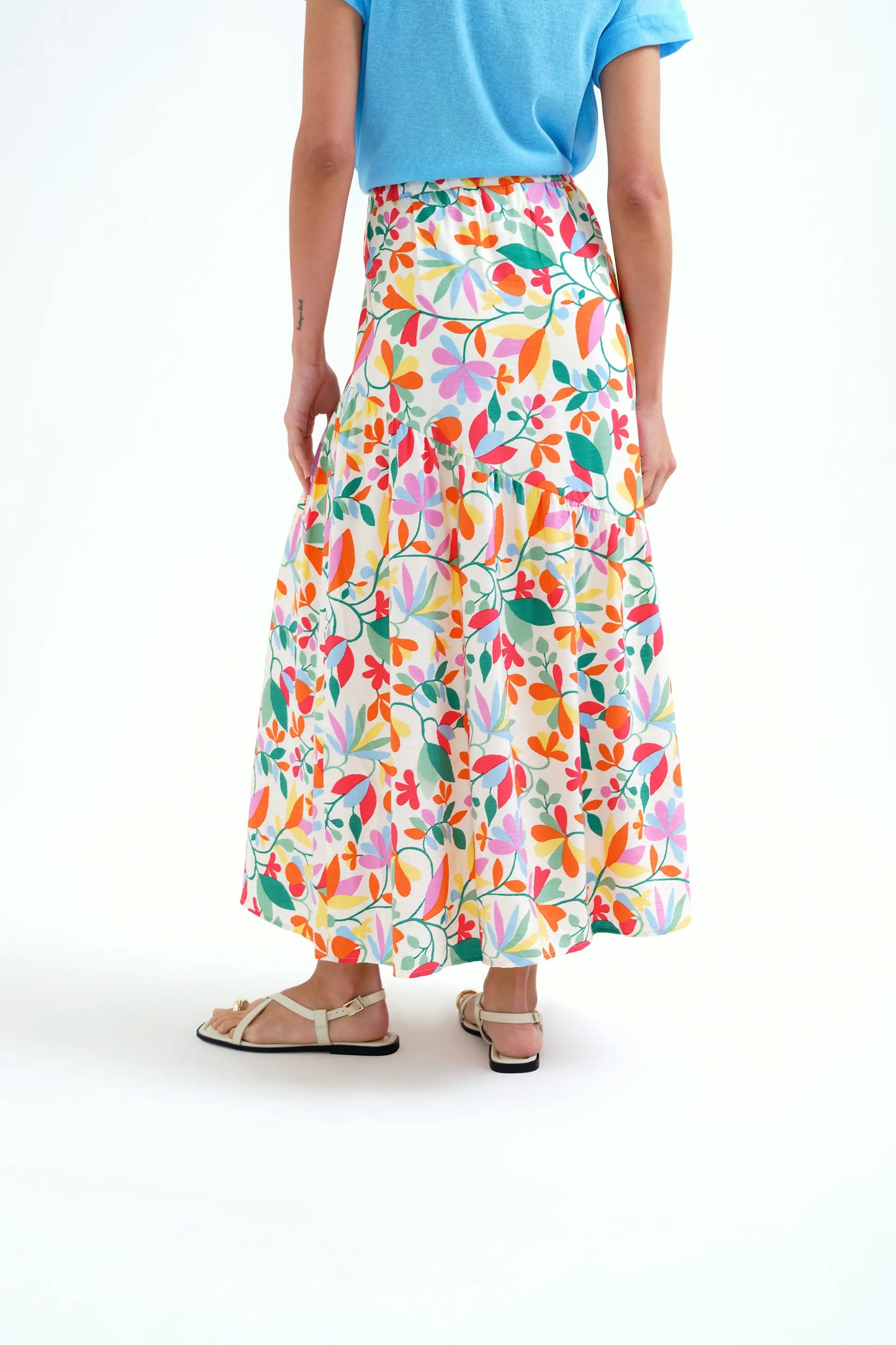 Falda larga con estampado Lotto