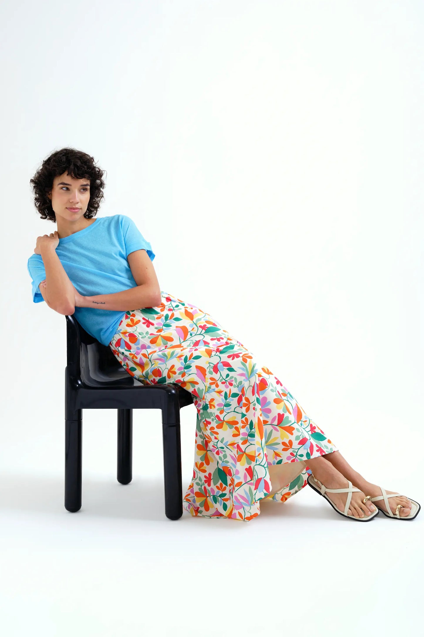 Falda larga con estampado Lotto