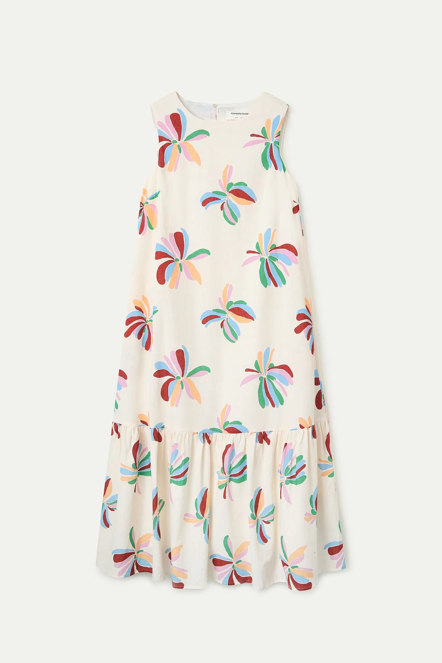 Vestido largo con estampado Monarda
