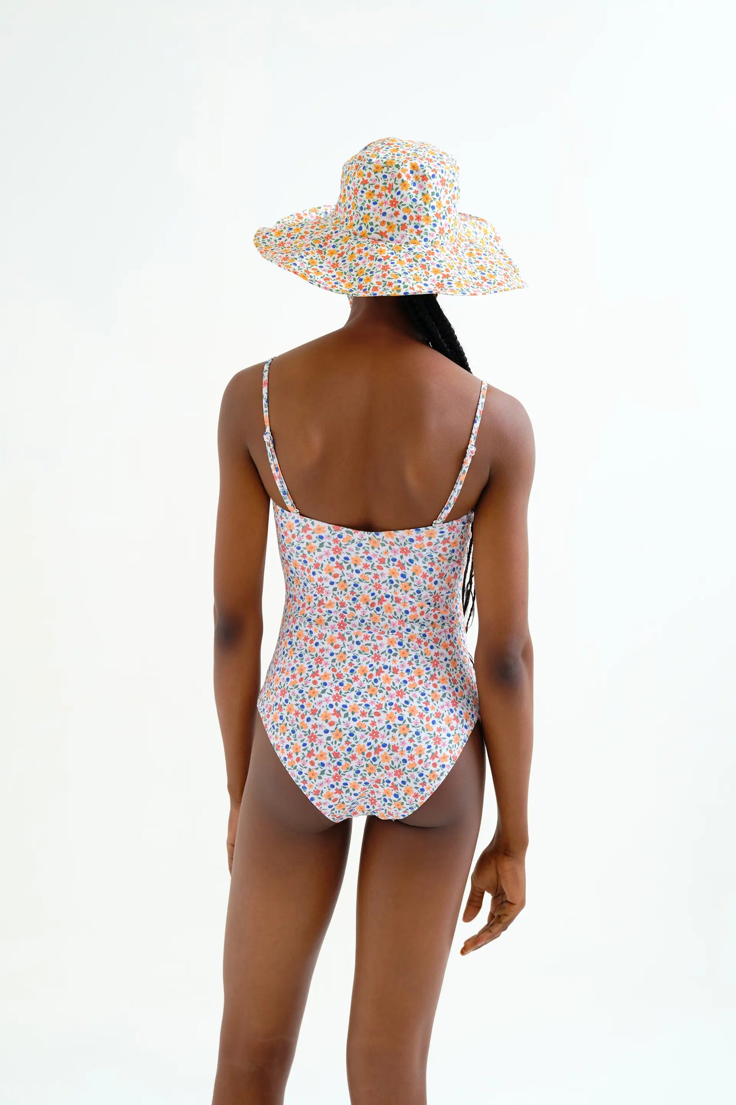 Costume da bagno stampato Lily Small con scollo dritto