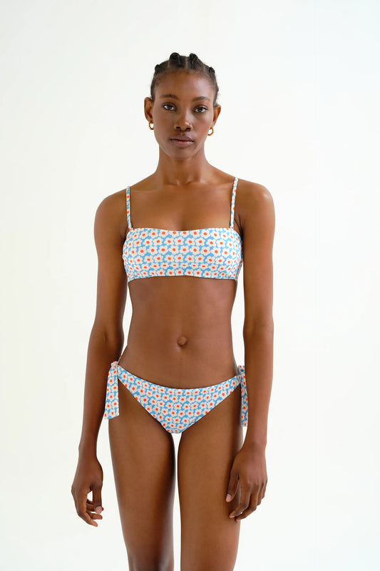 Top bikini recto estampado Popcorn
