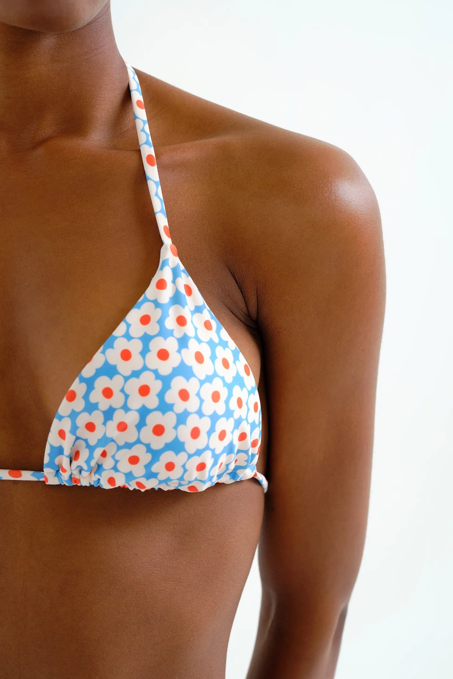 Top bikini triangular estampado Popcorn