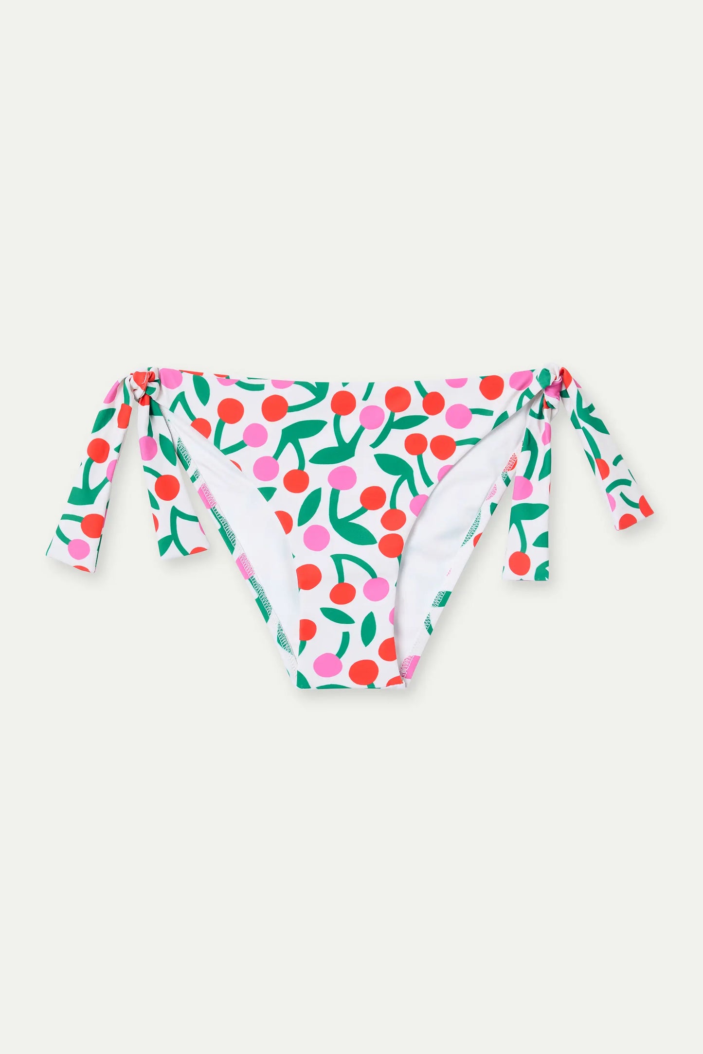 Cherry print tie bikini bottoms