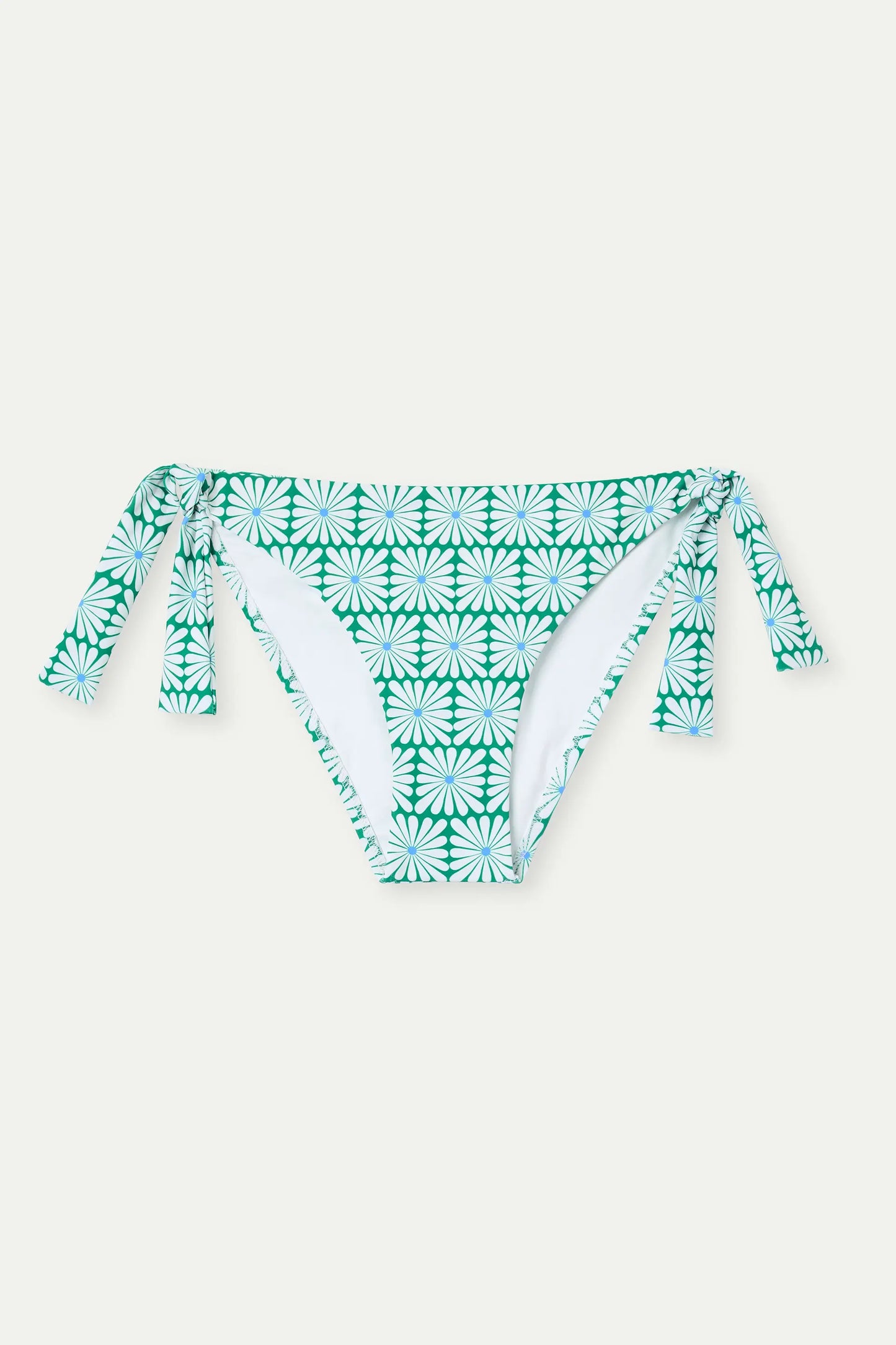 Braguita Bikini lazada con estampado Olive Flower Green